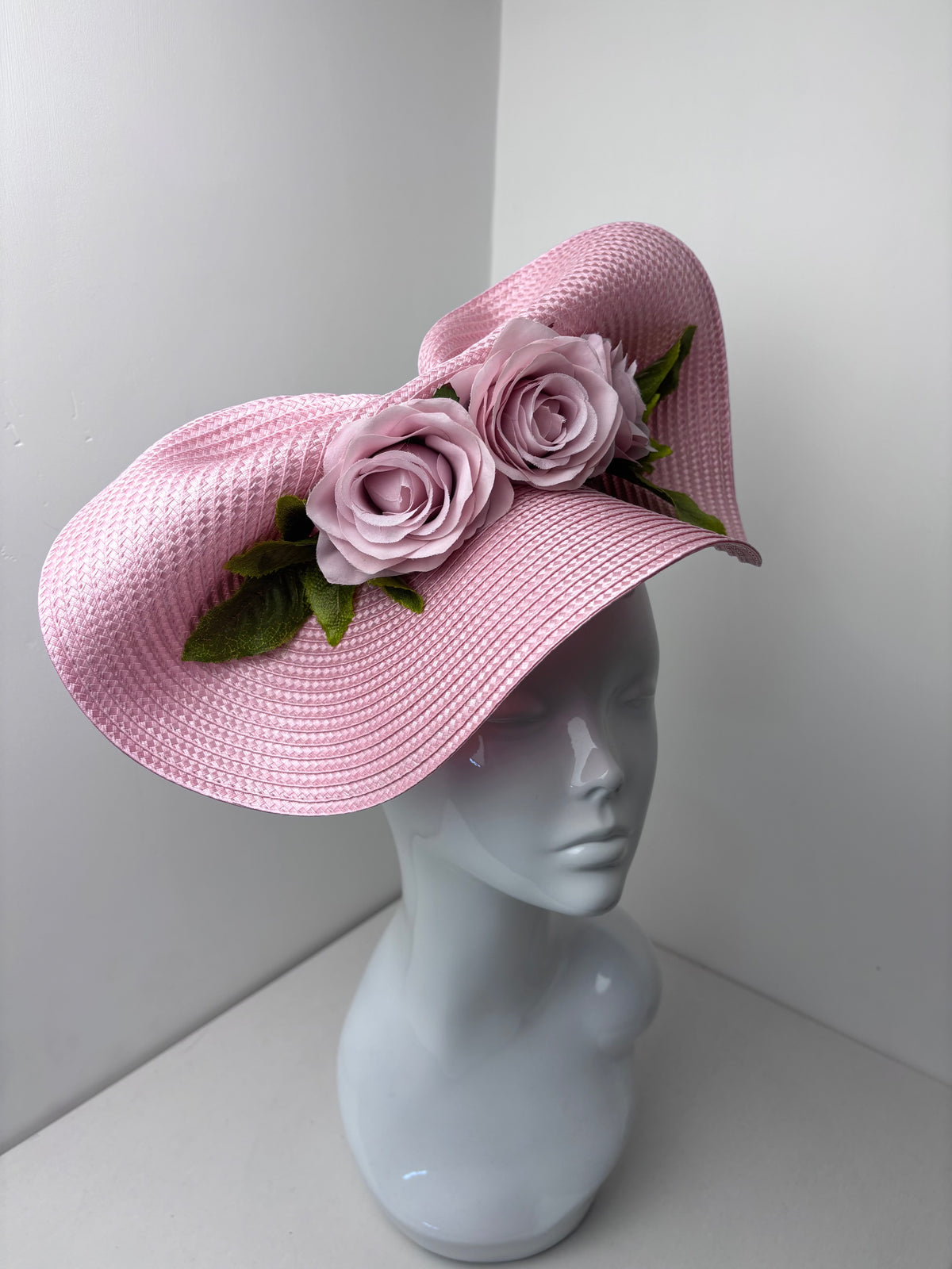 The Alnwick Rose – Pink Sculptural Headpiece