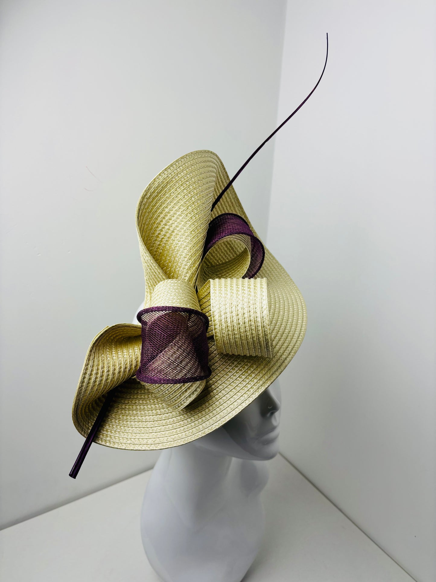 Bespoke Pale Gold & Plum Poly Braid Hatinator