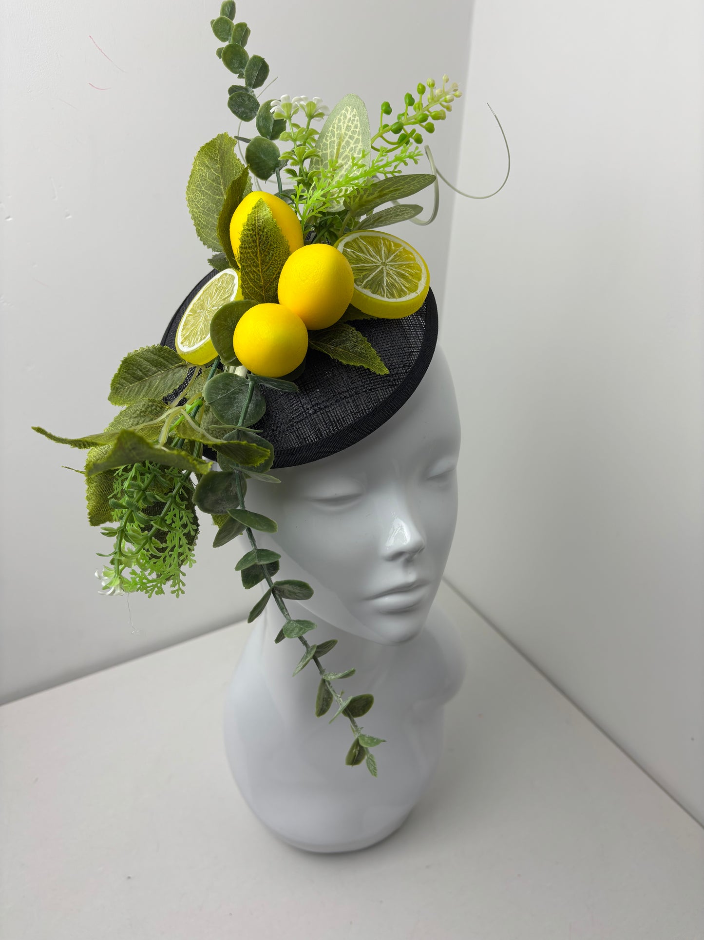Bespoke Lemon Fruit Percher Fascinator
