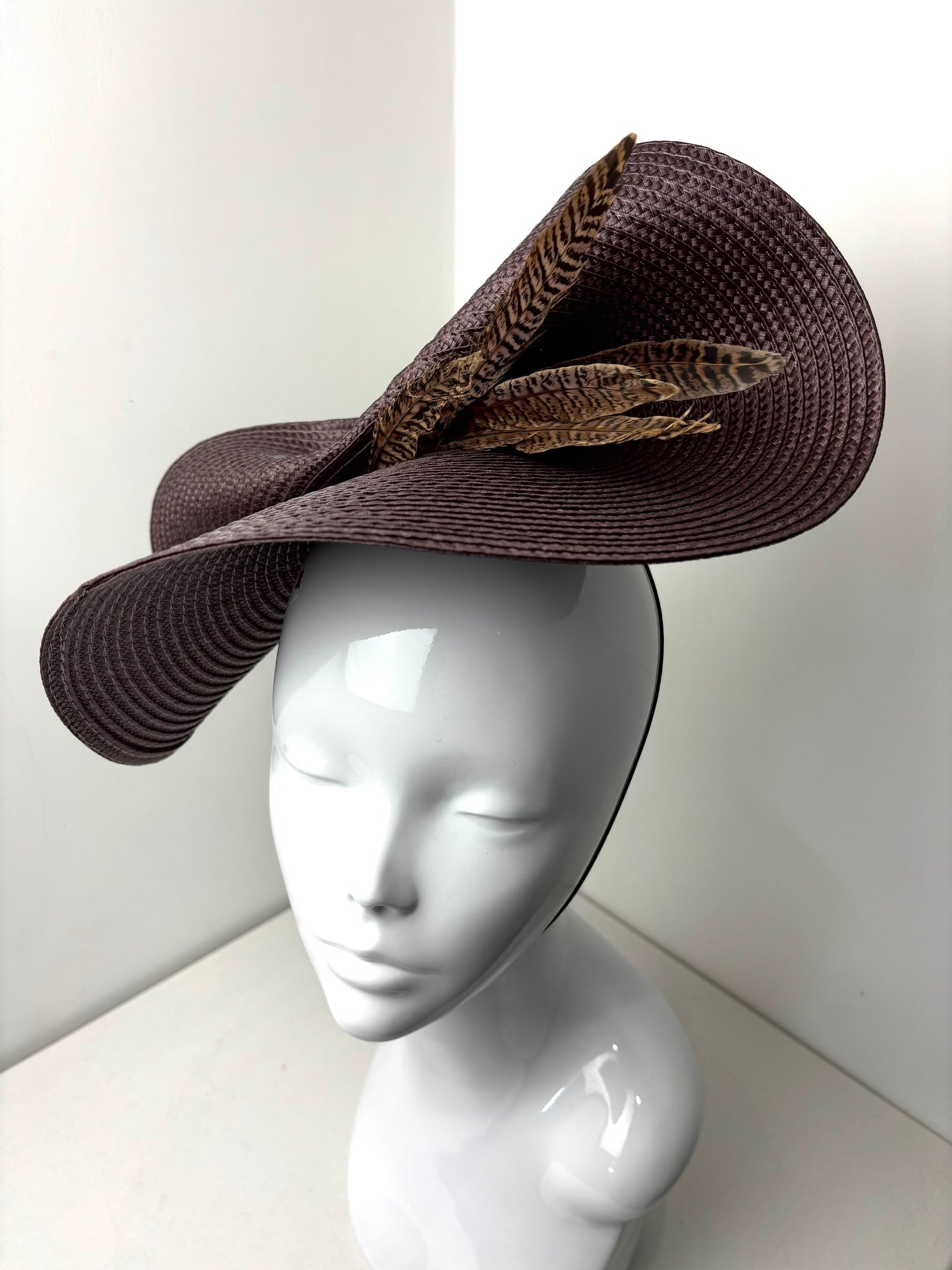 Bespoke Chocolate Brown Sculpted Hatinator