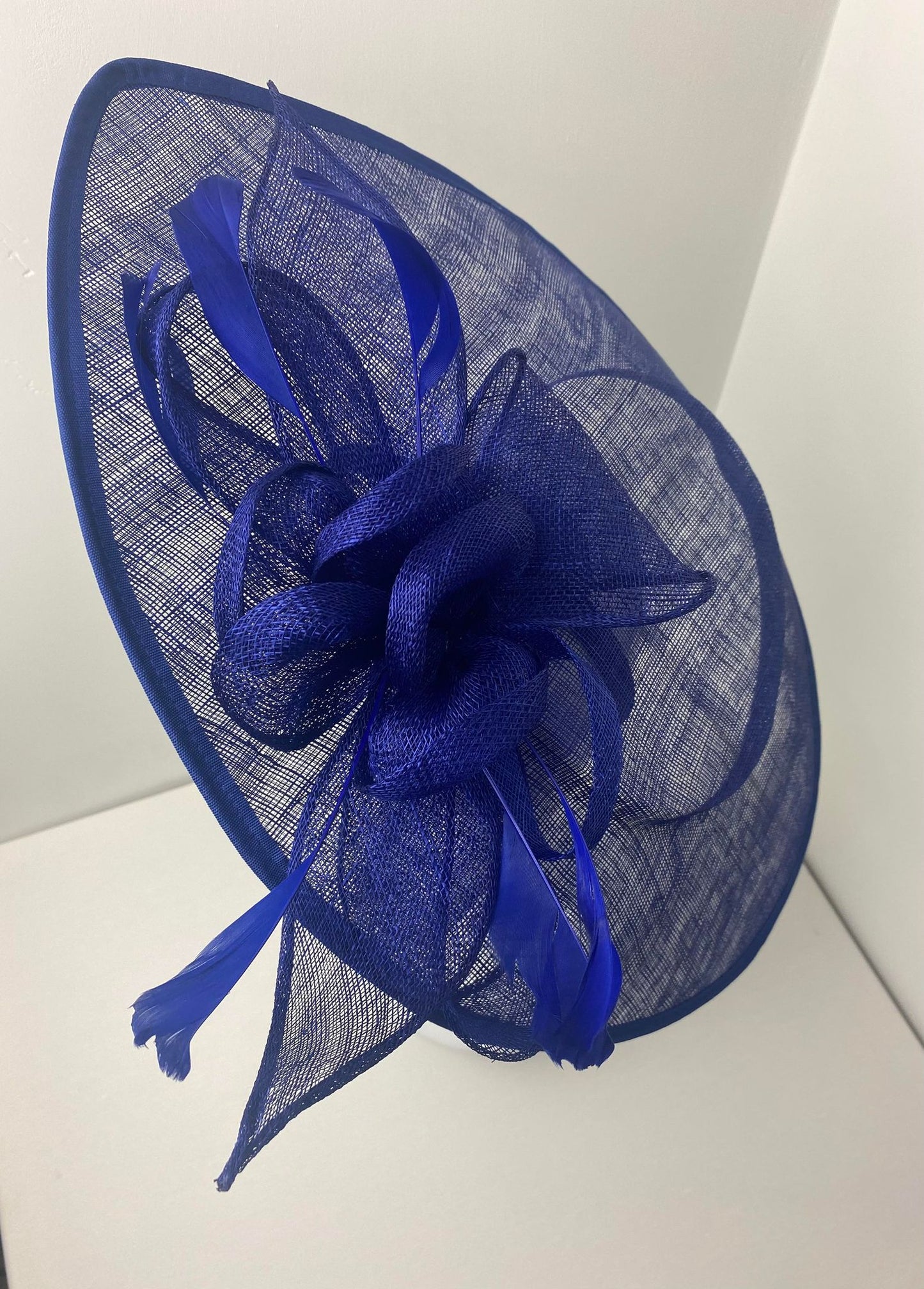 Oversize Royal Blue Teardrop Fascinator