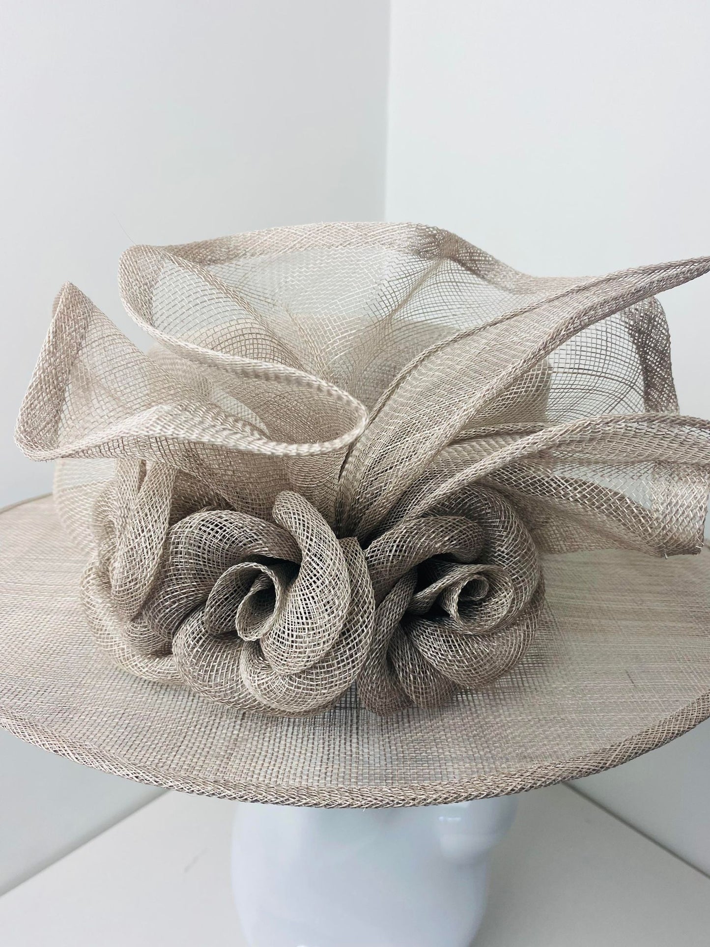 Bespoke Ophelia Mink Sinamay Hat