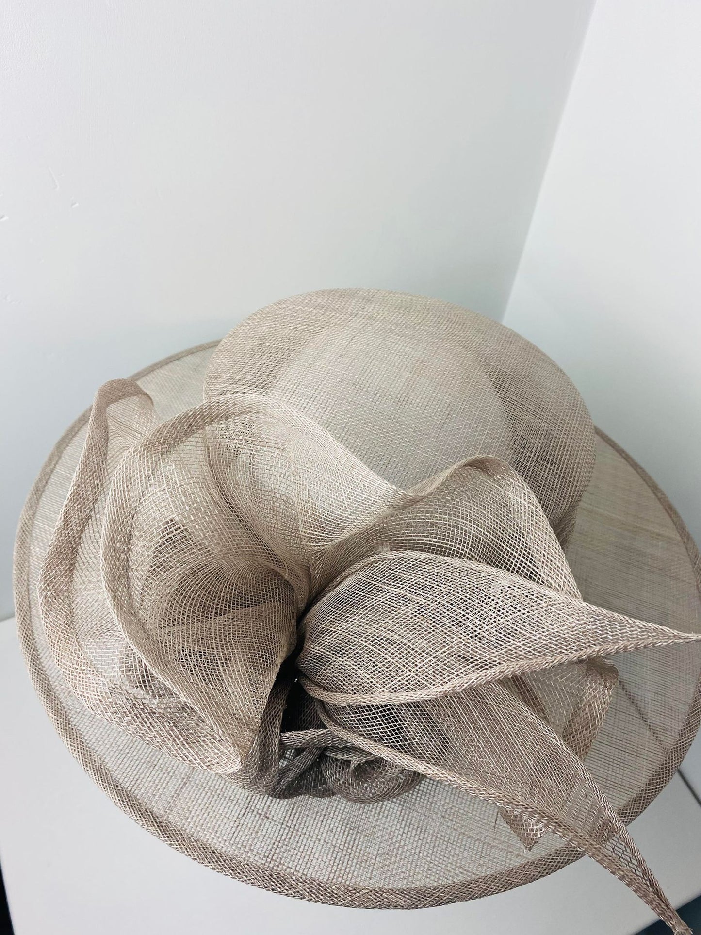 Bespoke Ophelia Mink Sinamay Hat
