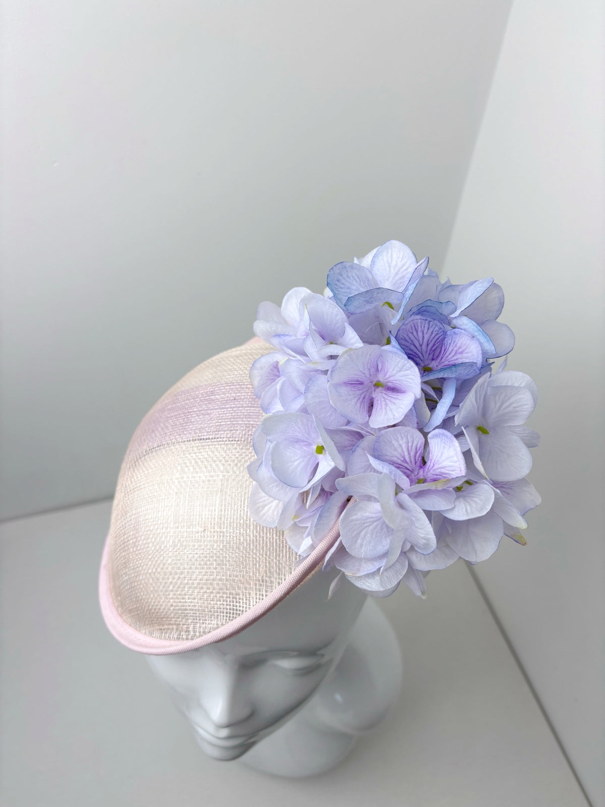 The Lilac Bloom – Pale Pink & Lavender Floral Fascinator