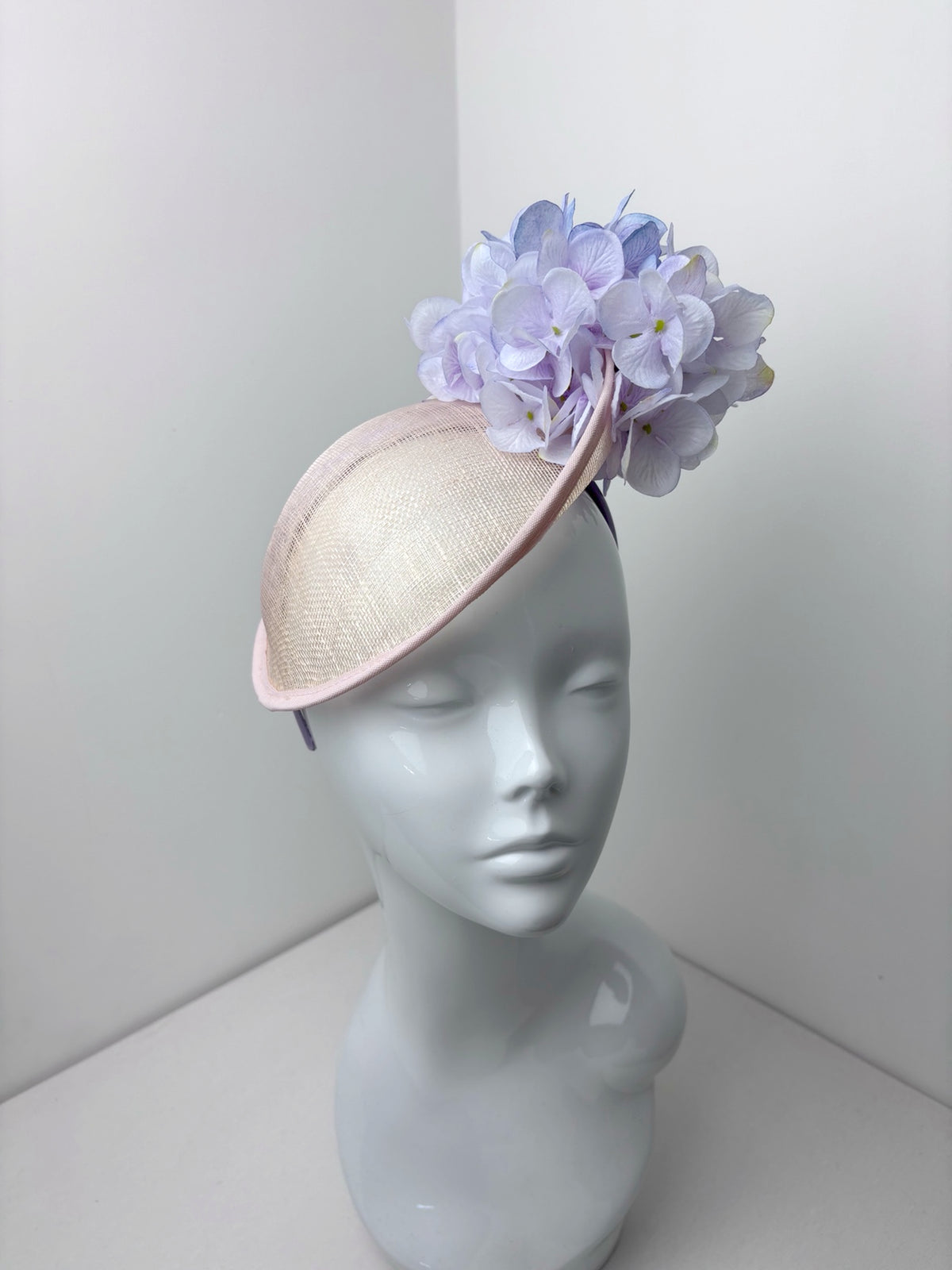 The Lilac Bloom – Pale Pink & Lavender Floral Fascinator