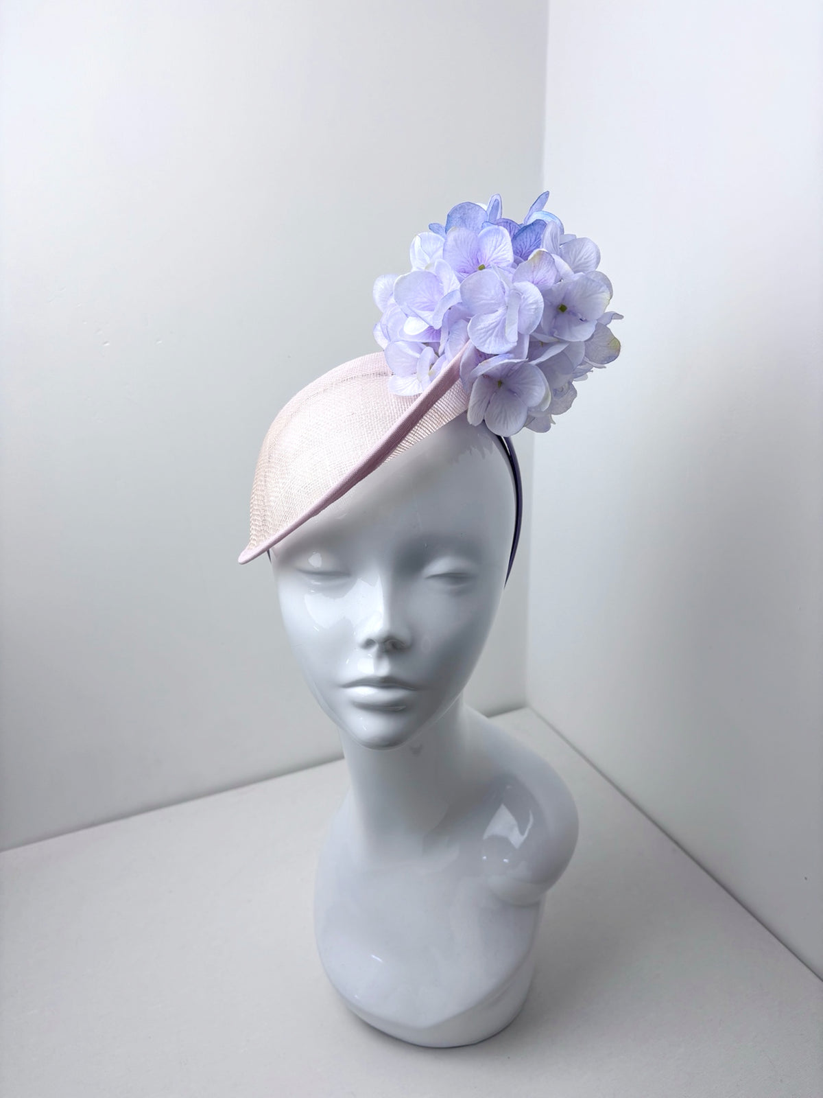 The Lilac Bloom – Pale Pink & Lavender Floral Fascinator