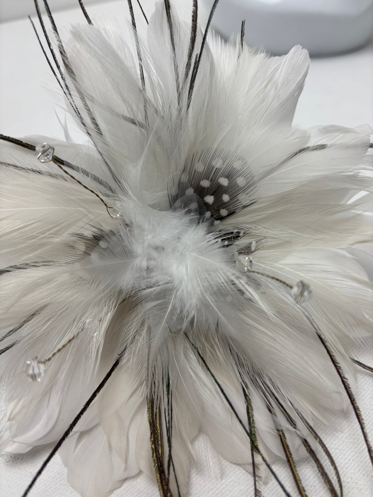 Bespoke Vintage Feather Fascinator Corsage