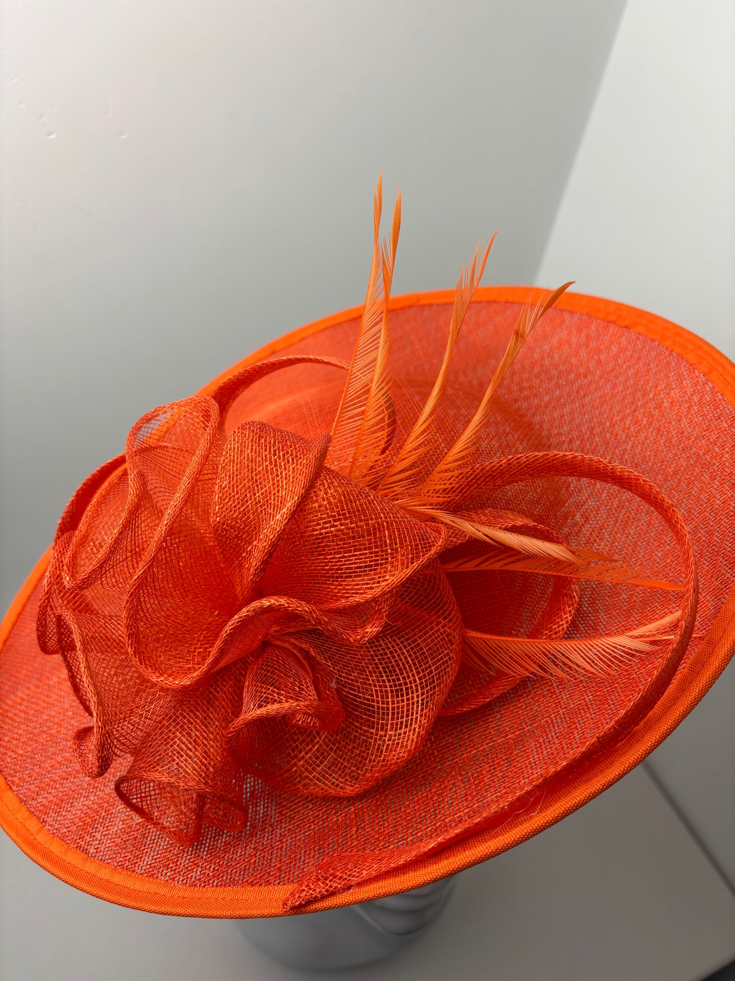 Bright Orange Oval Disc Hatinator