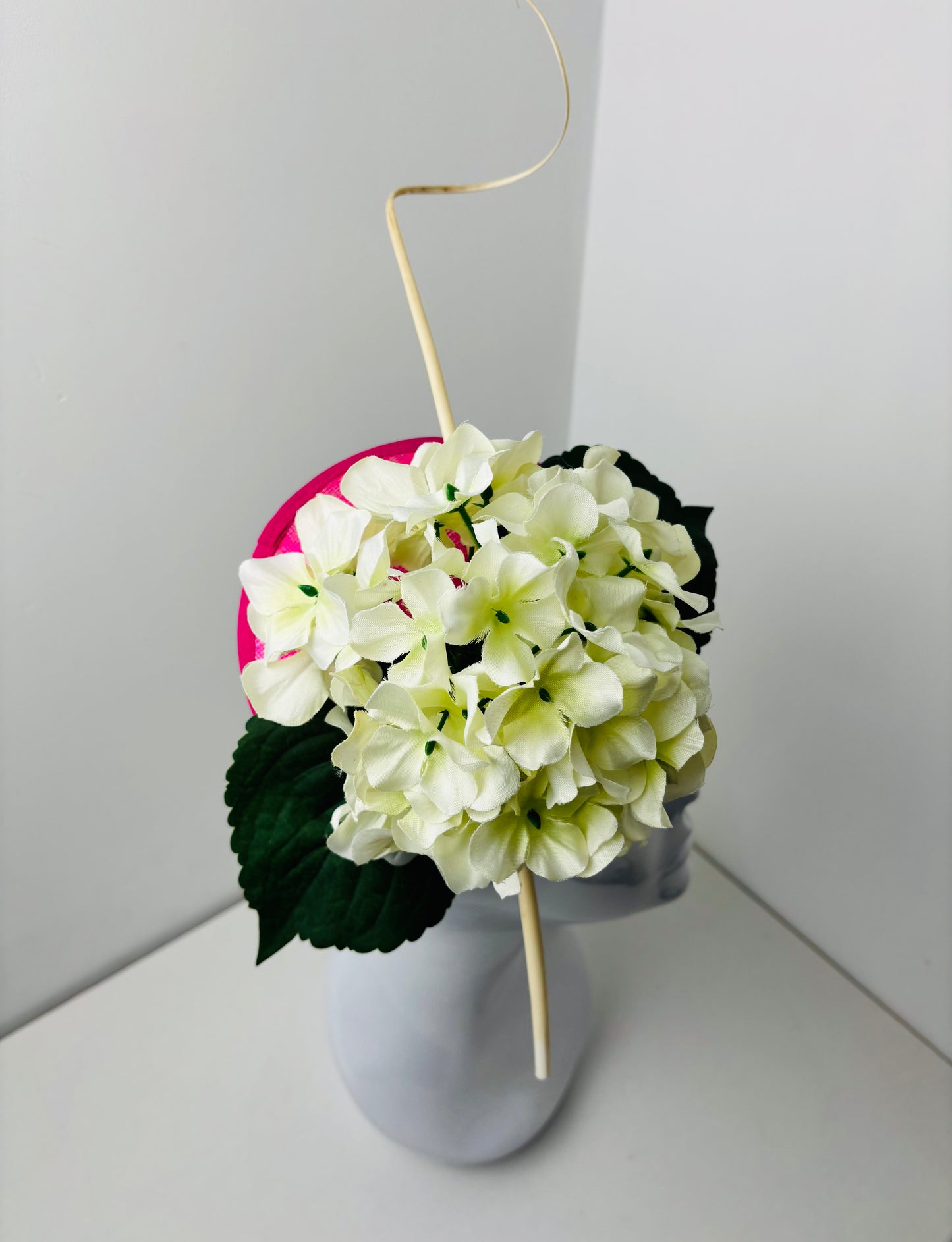 Bespoke Cream Floral Quill Fascinator