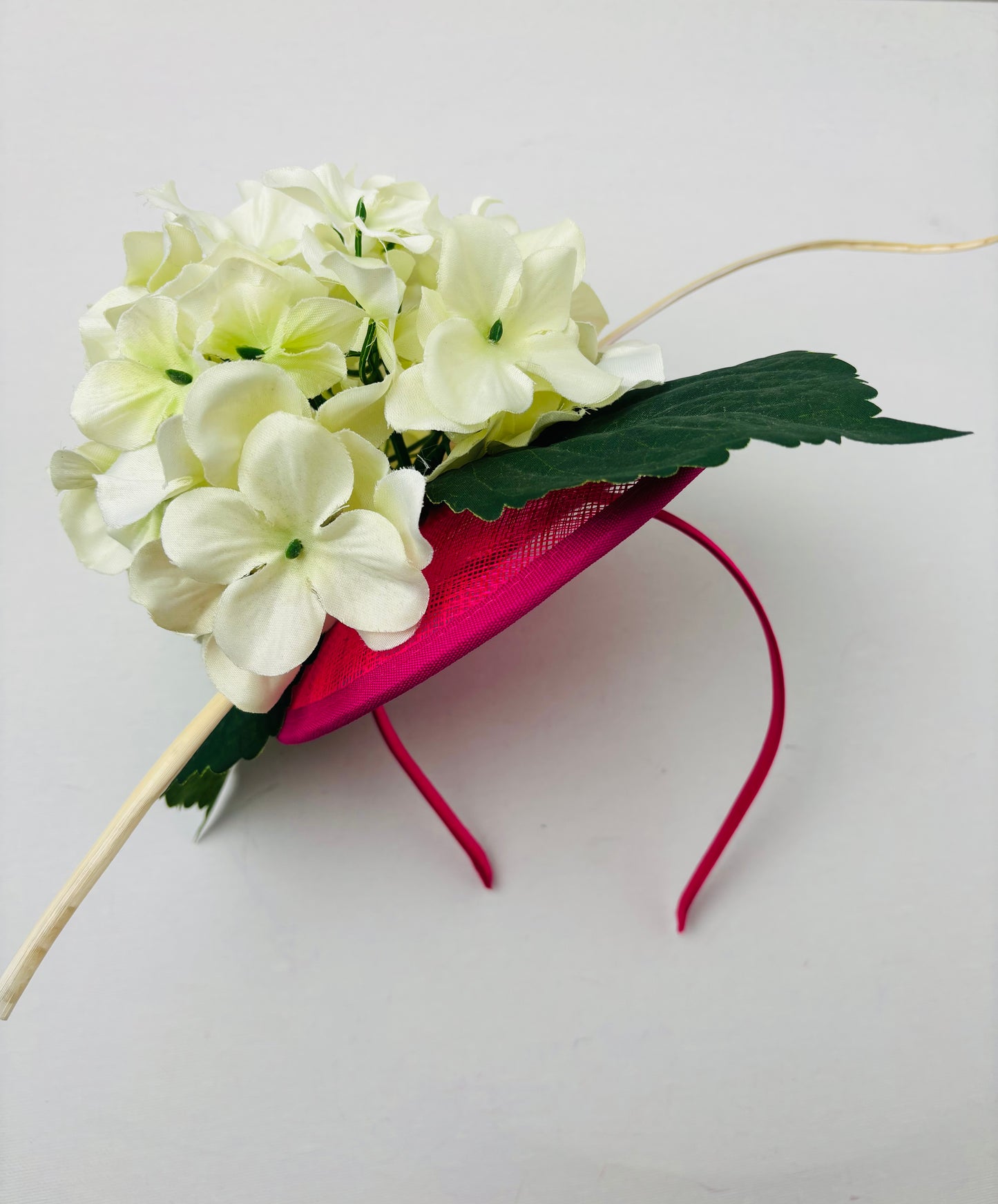 Bespoke Cream Floral Quill Fascinator