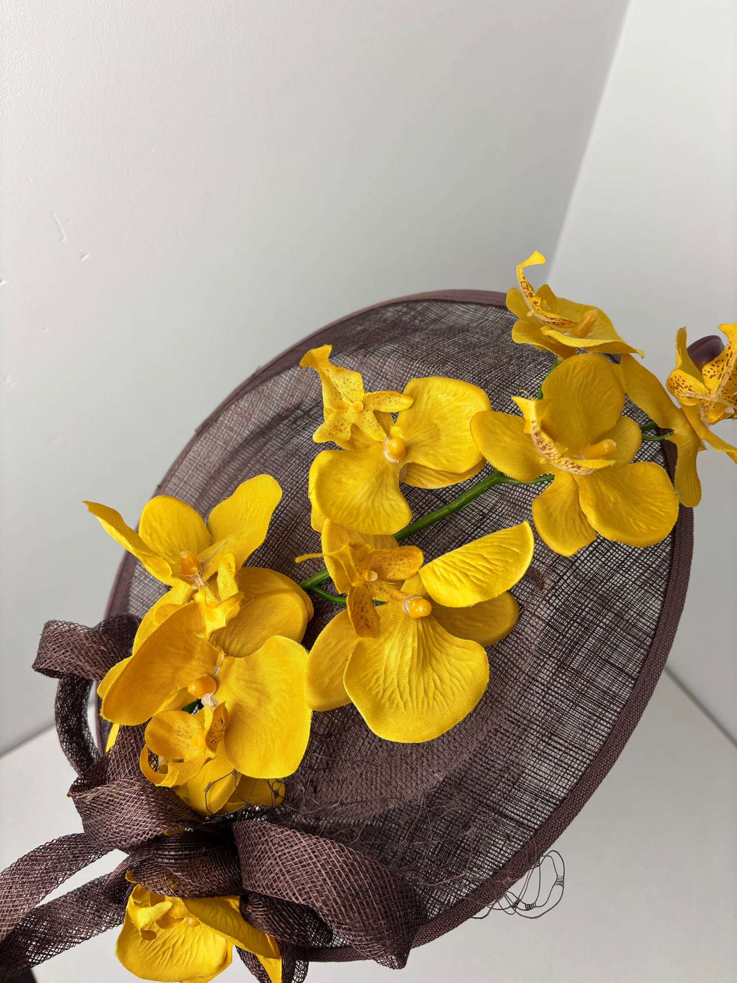 Bespoke Mustard Vintage Orchid Disc Hatinator