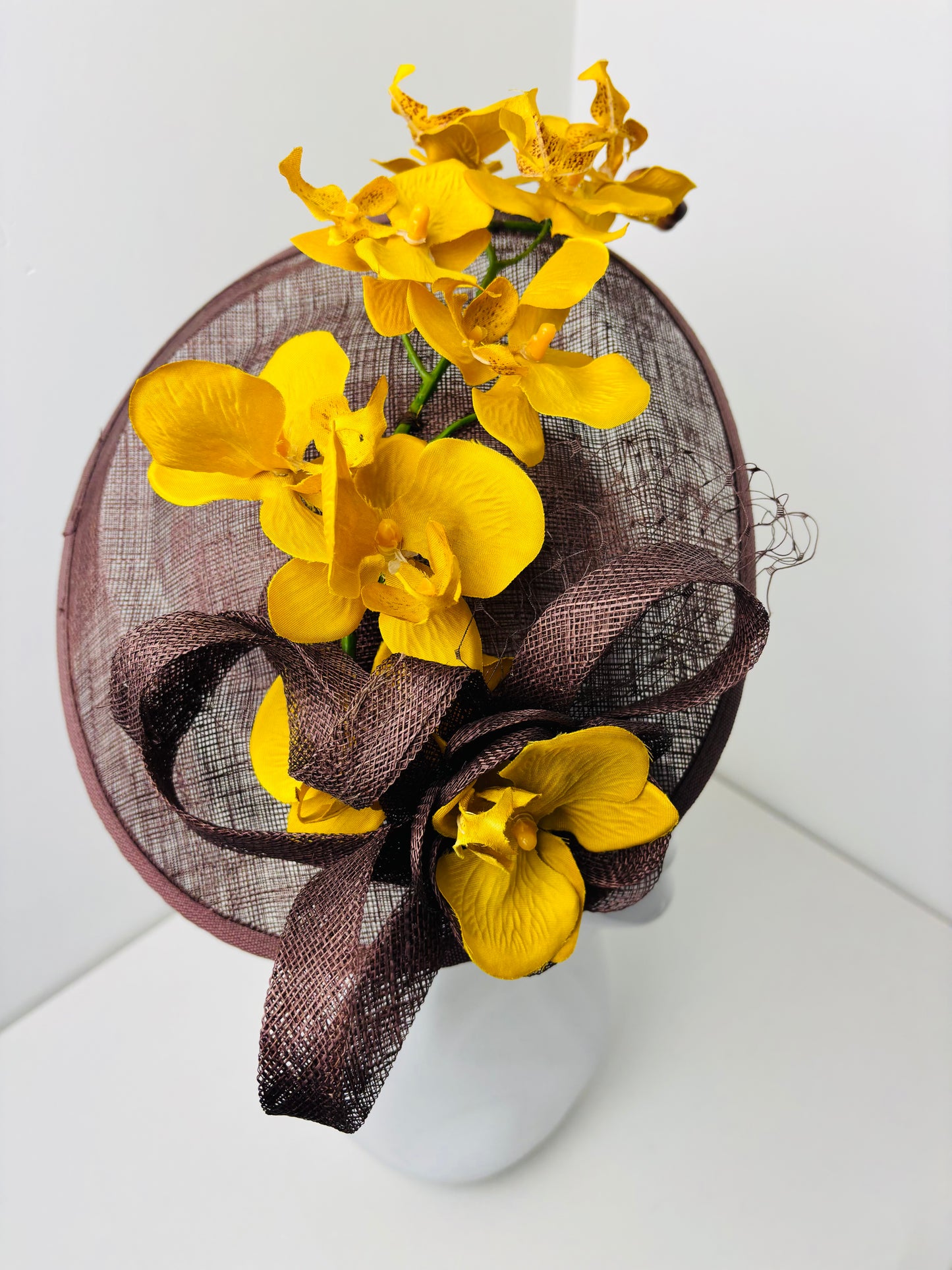 Bespoke Mustard Vintage Orchid Disc Hatinator