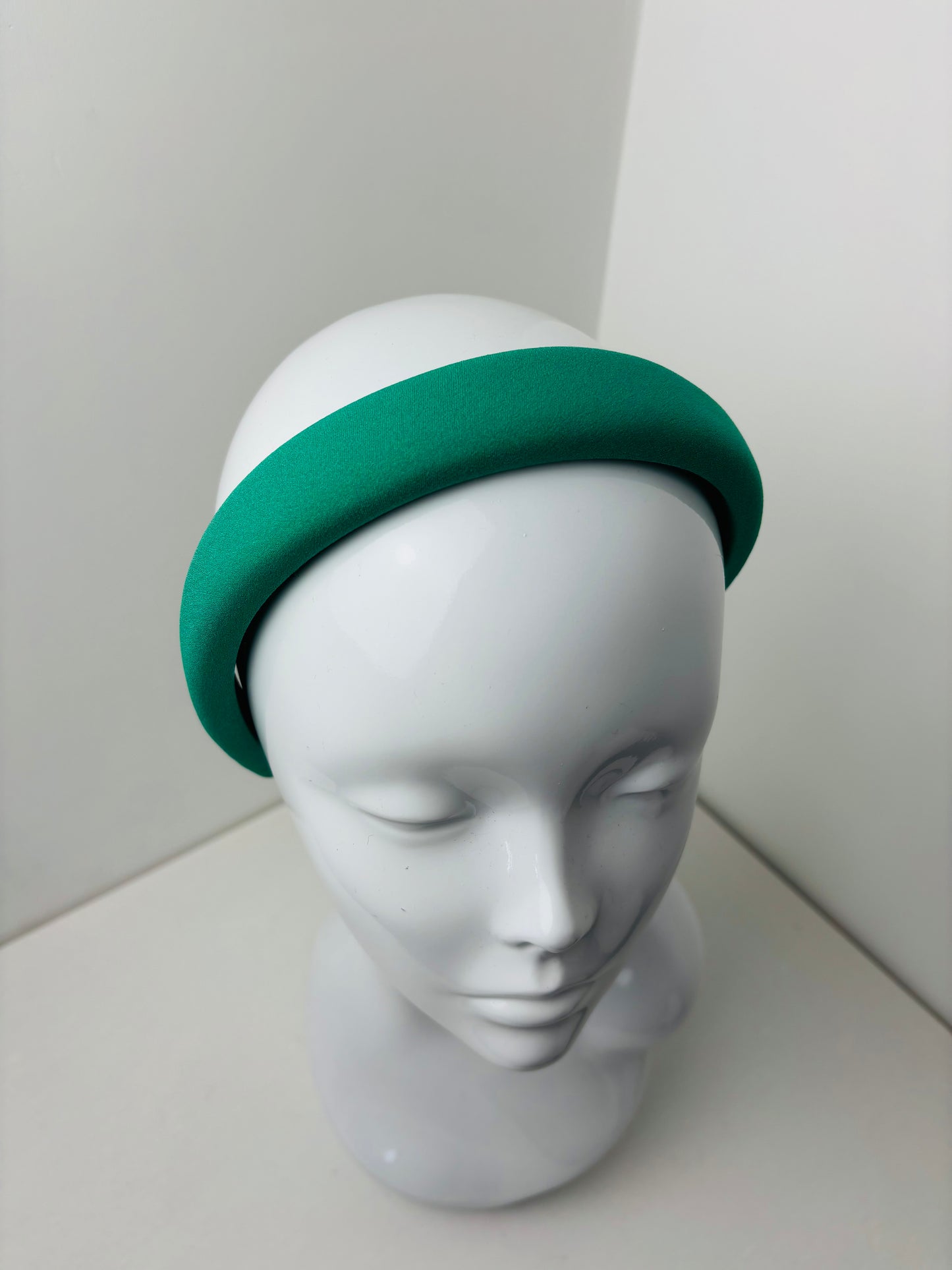 Handmade Emerald Green Padded Halo Hair Band