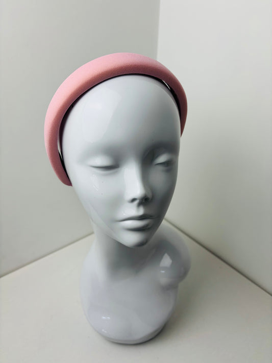 Handmade Pink Padded Halo Hair Band