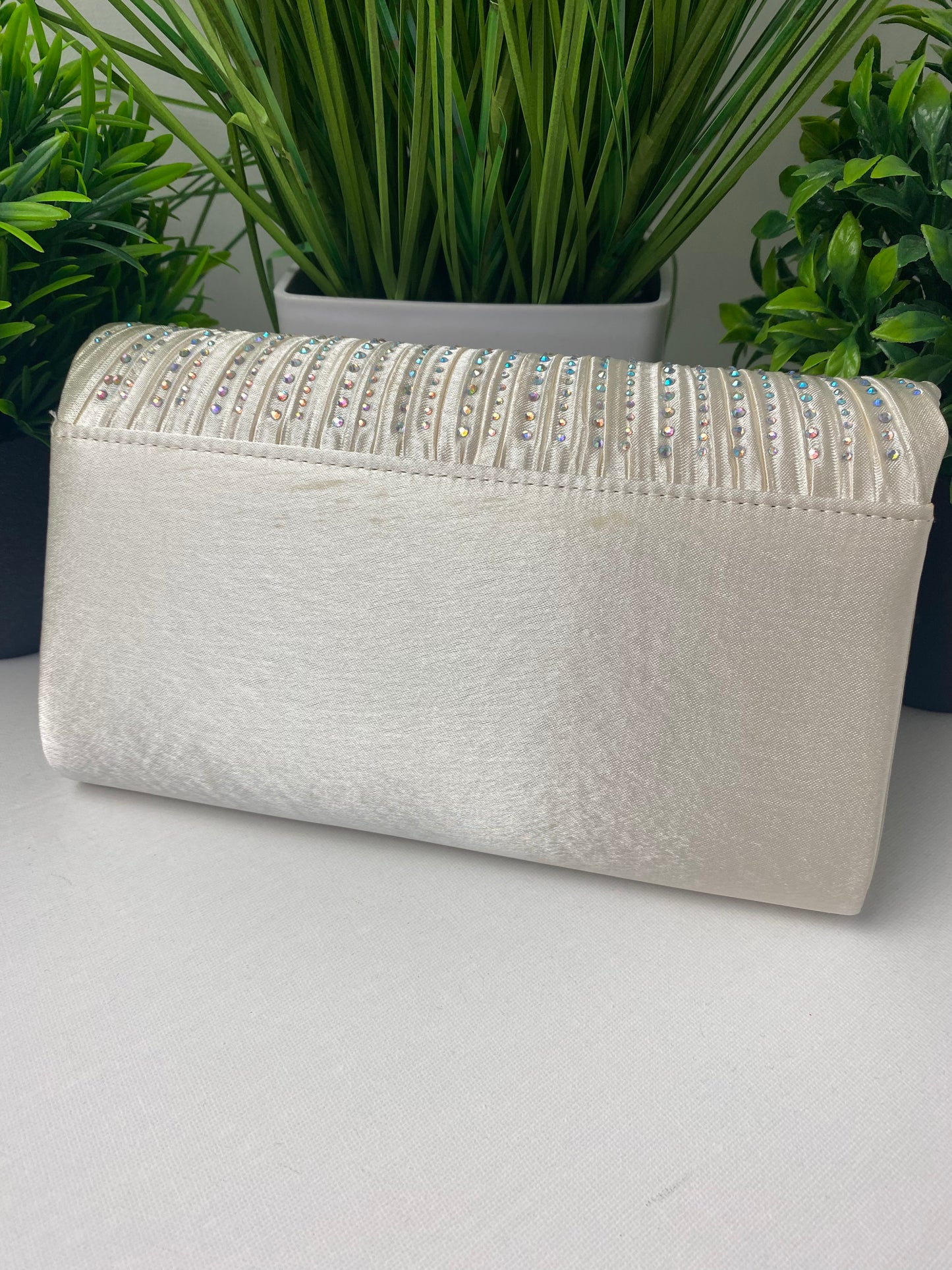 Champagne Diamante Occasion Clutch Bag