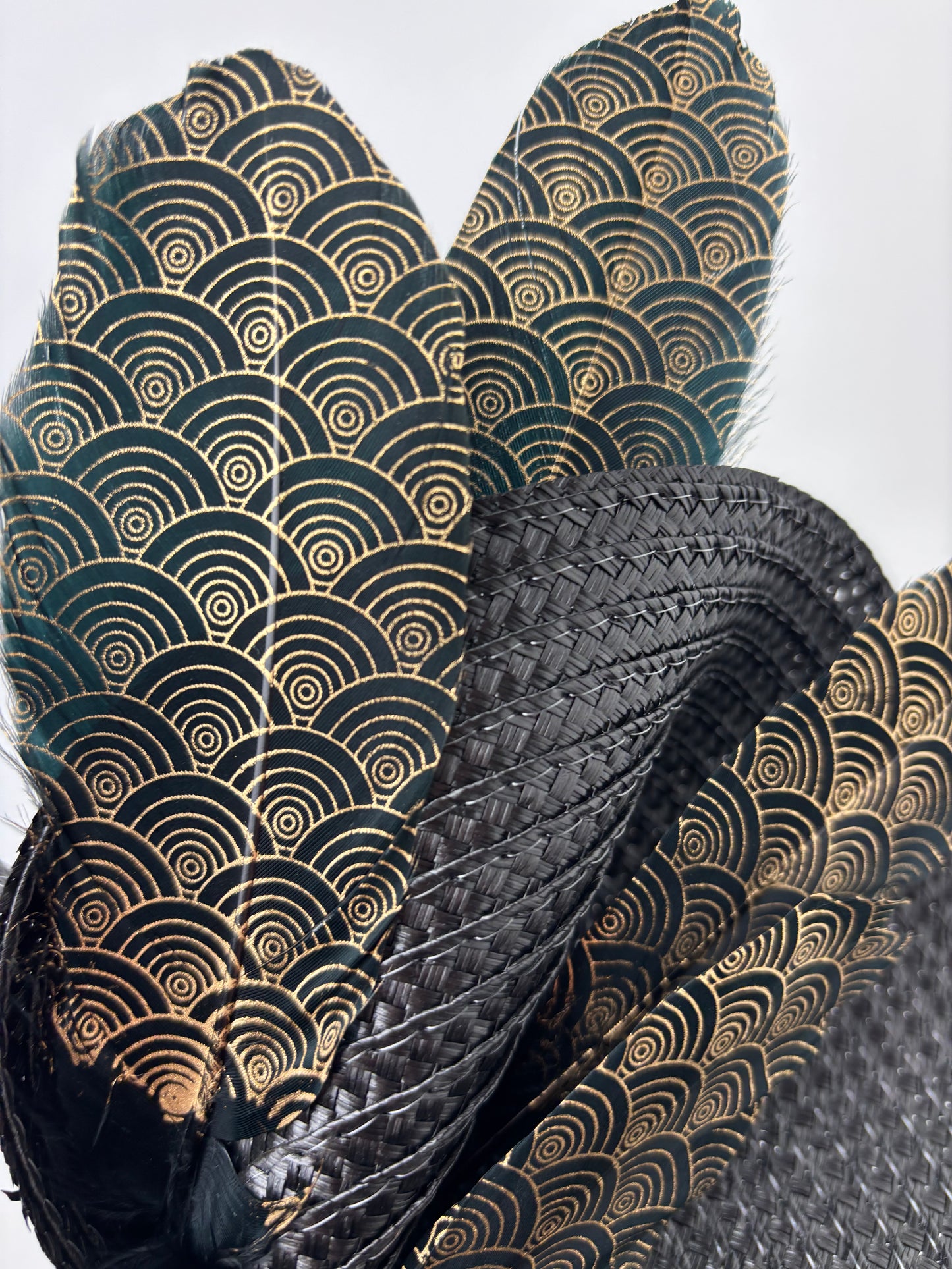 Bespoke Black and Gold Woven Hatinator