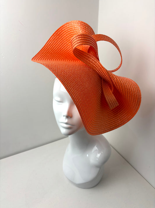 Bespoke Bright Orange Structured Woven Hatinator