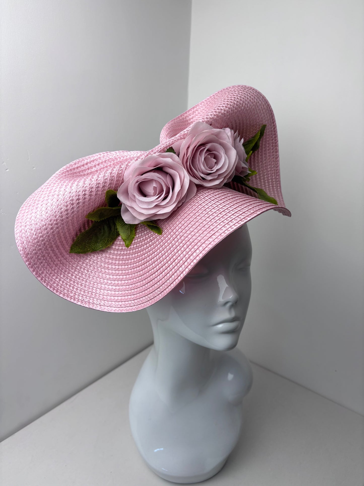 The Alnwick Rose – Pink Sculptural Headpiece