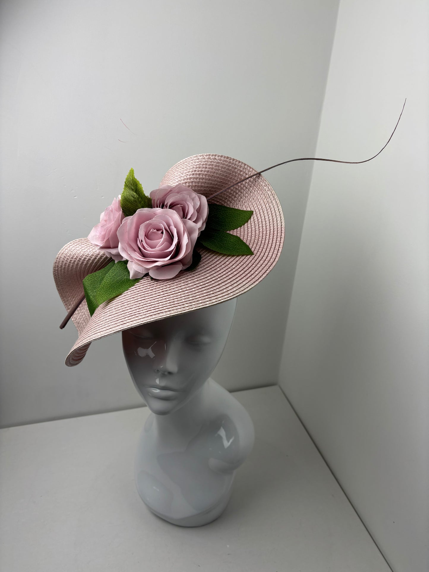 Bespoke Rose Bloom Pink Fascinator