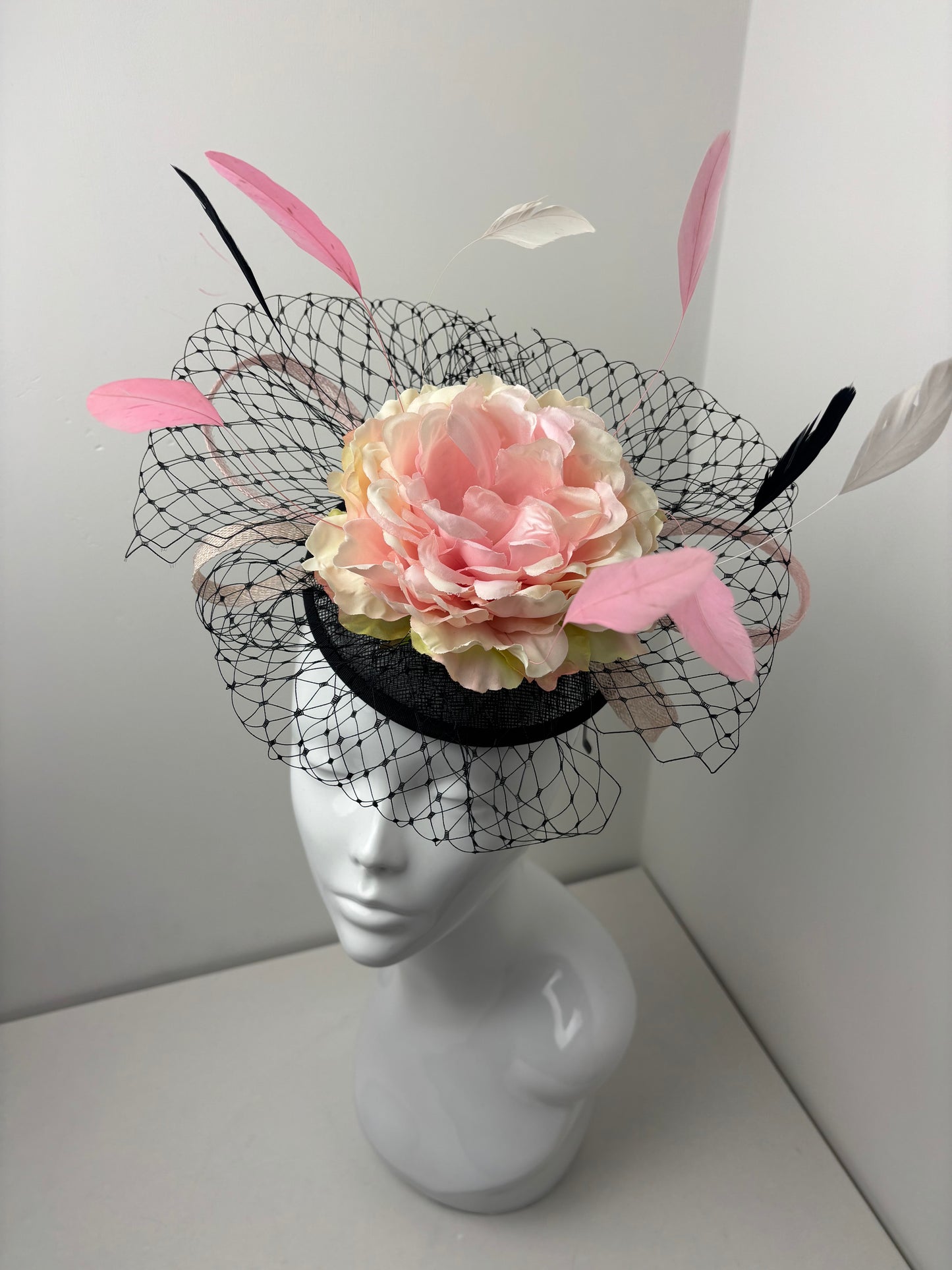 Bespoke One Off Floral Orbital Fascinator