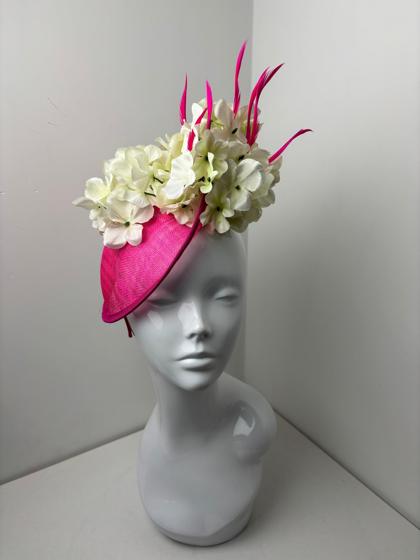 Bespoke Ophelia Pink Floral Fascinator