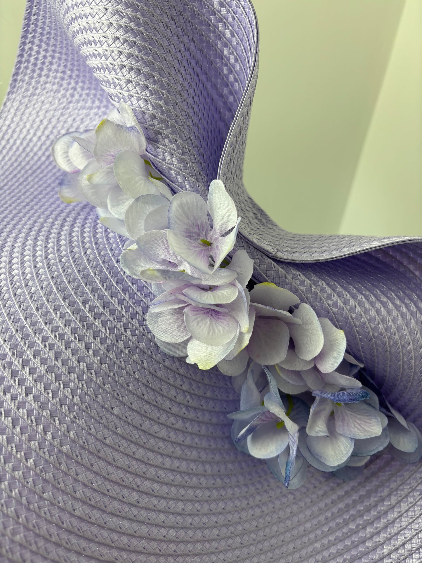 Bespoke Lilac Floral Sculpted Fascinator