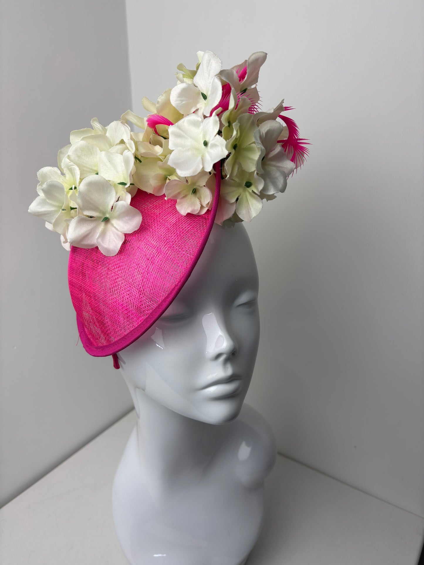 Bespoke Ophelia Pink Floral Fascinator