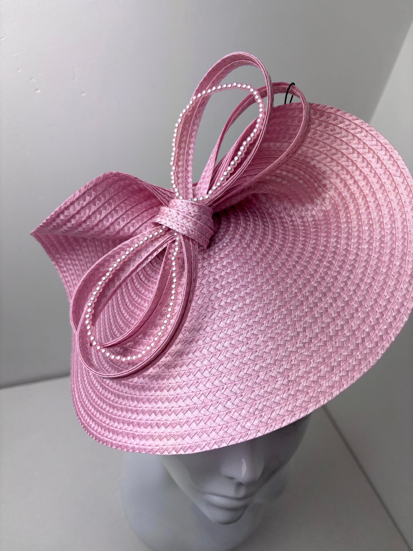 Bespoke Pale Pink Pearl Detail Fascinator