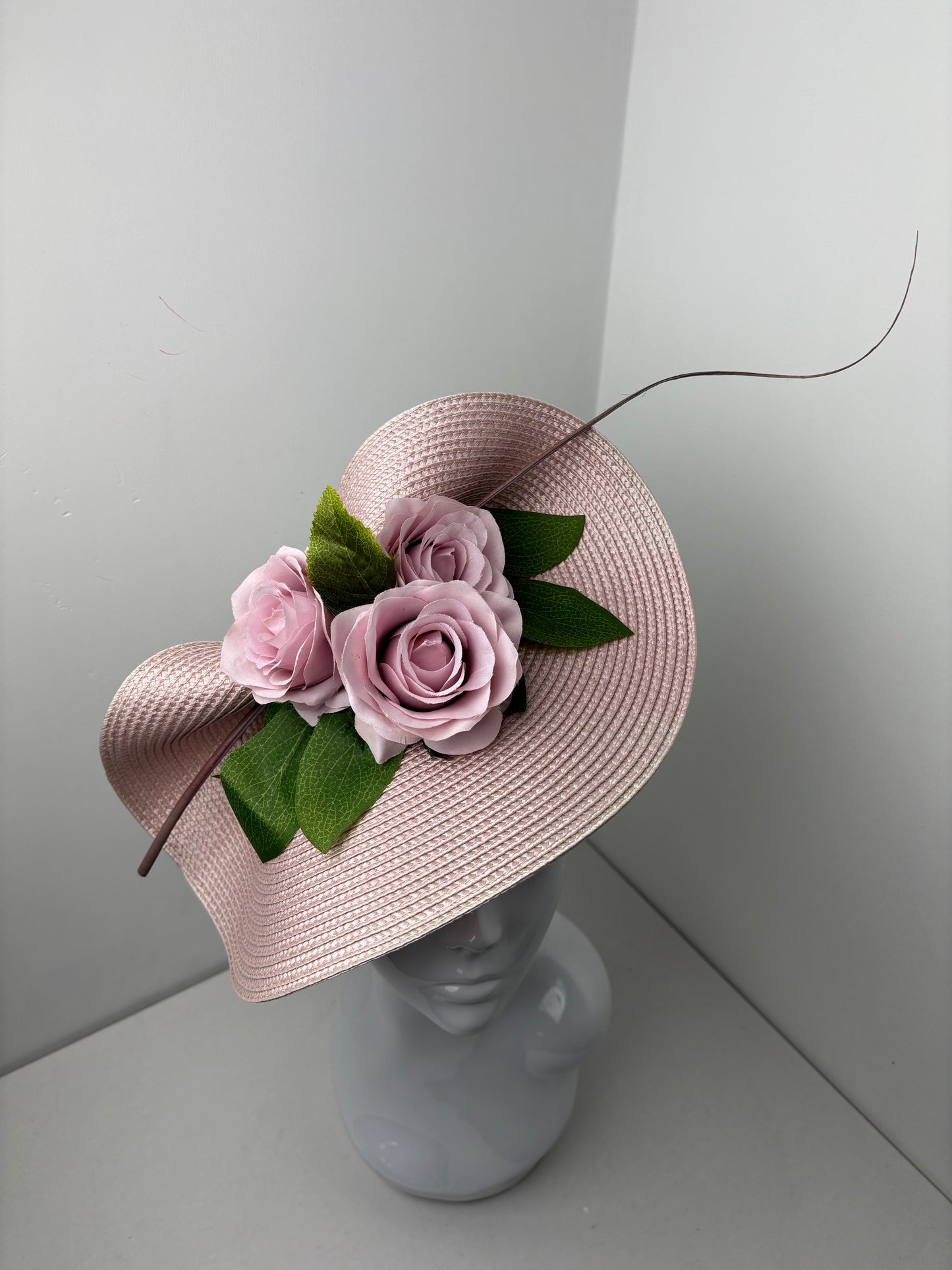 Bespoke Rose Bloom Pink Fascinator