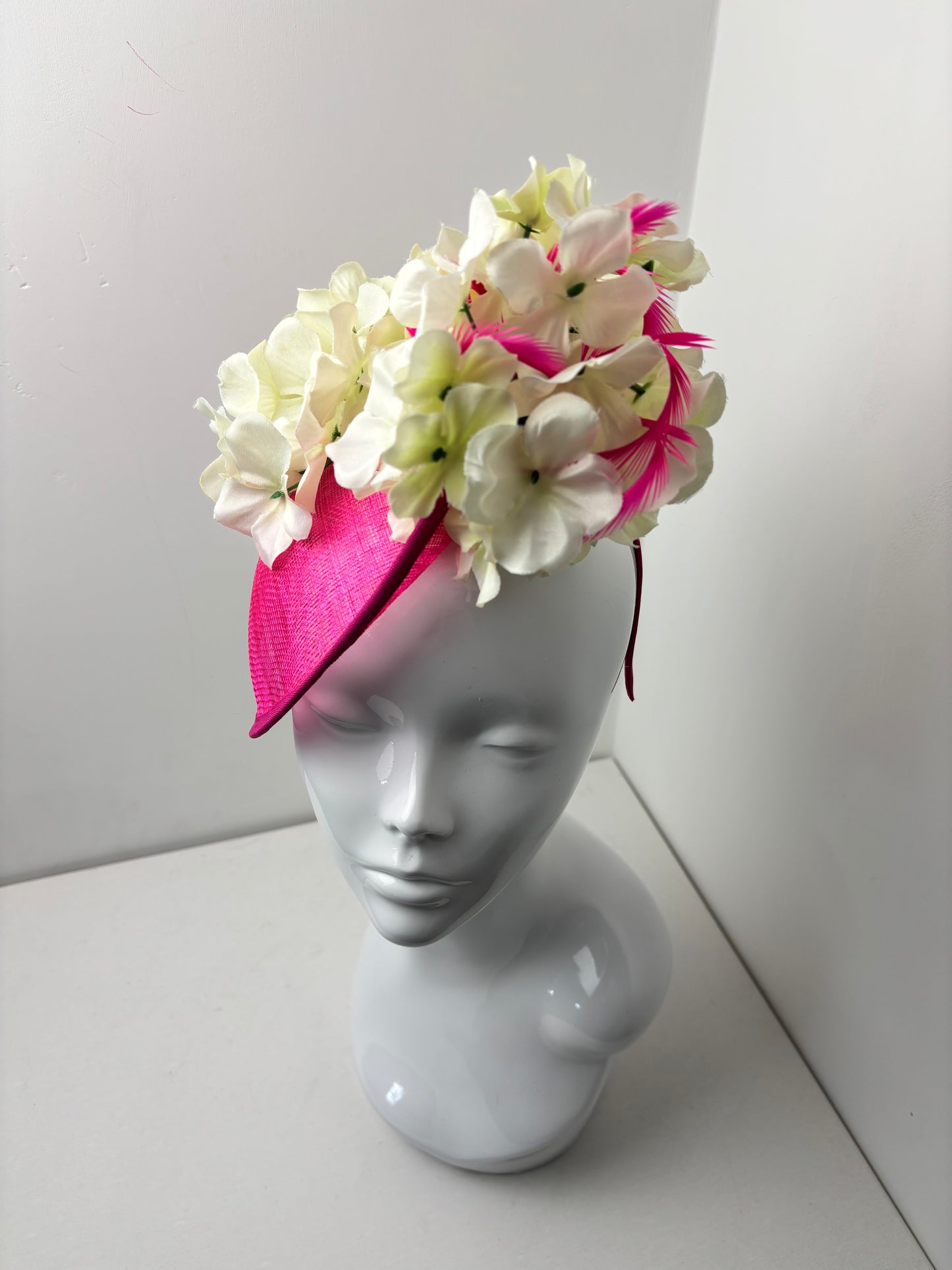 Bespoke Ophelia Pink Floral Fascinator