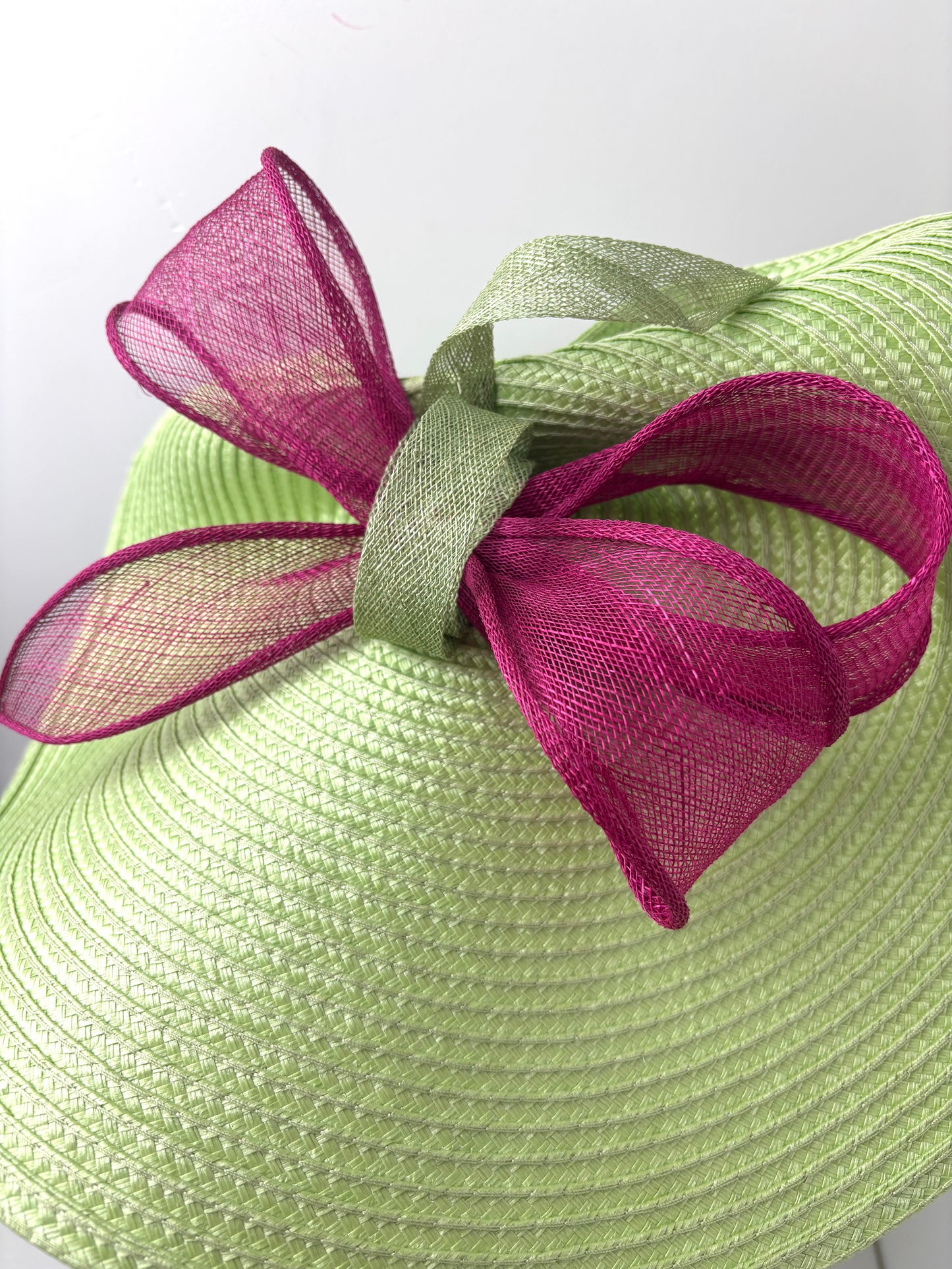 Bespoke Lime & Fuchsia Pink Woven Hatinator