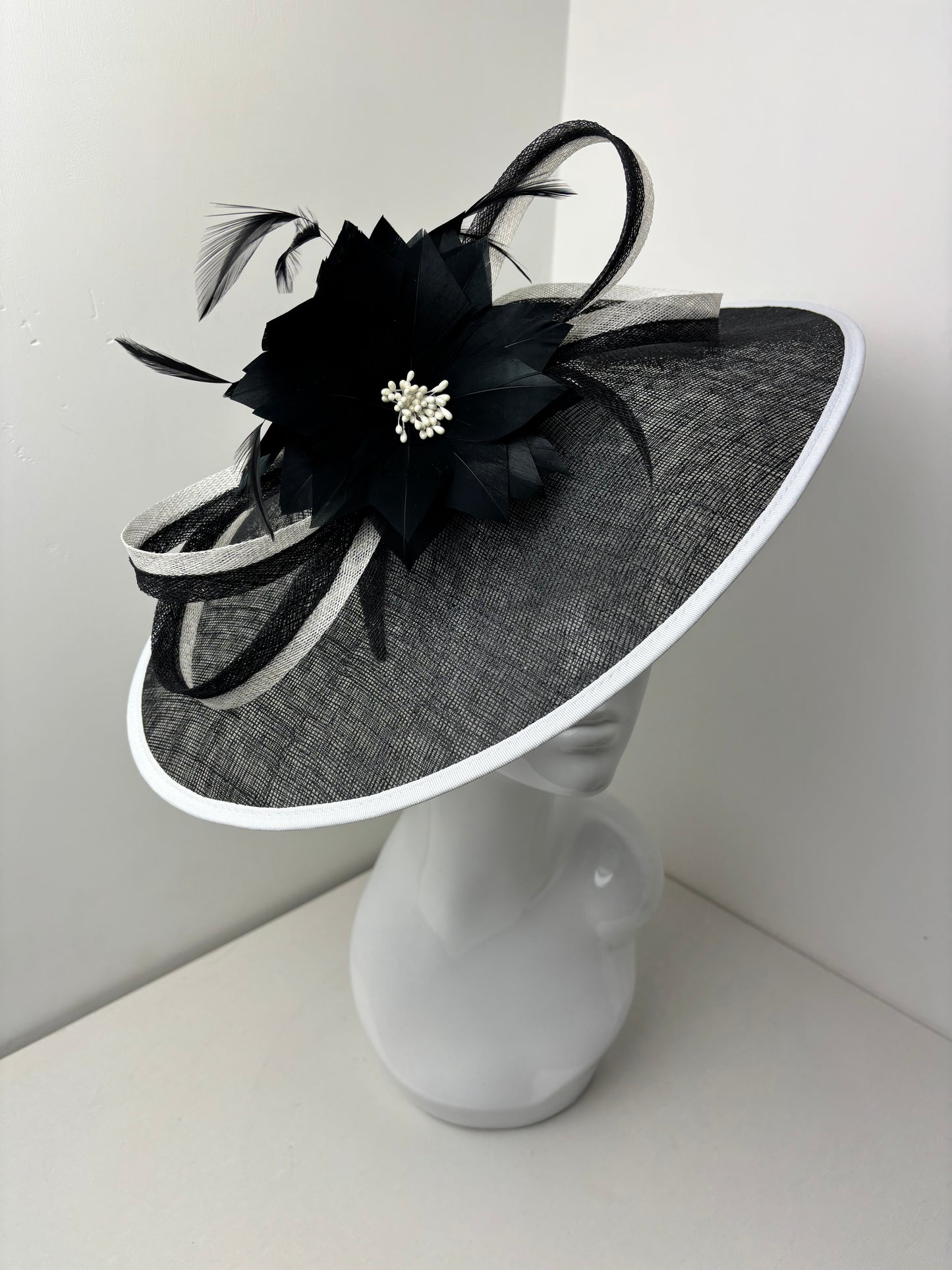 Oversized Large Black and White Hatinator
