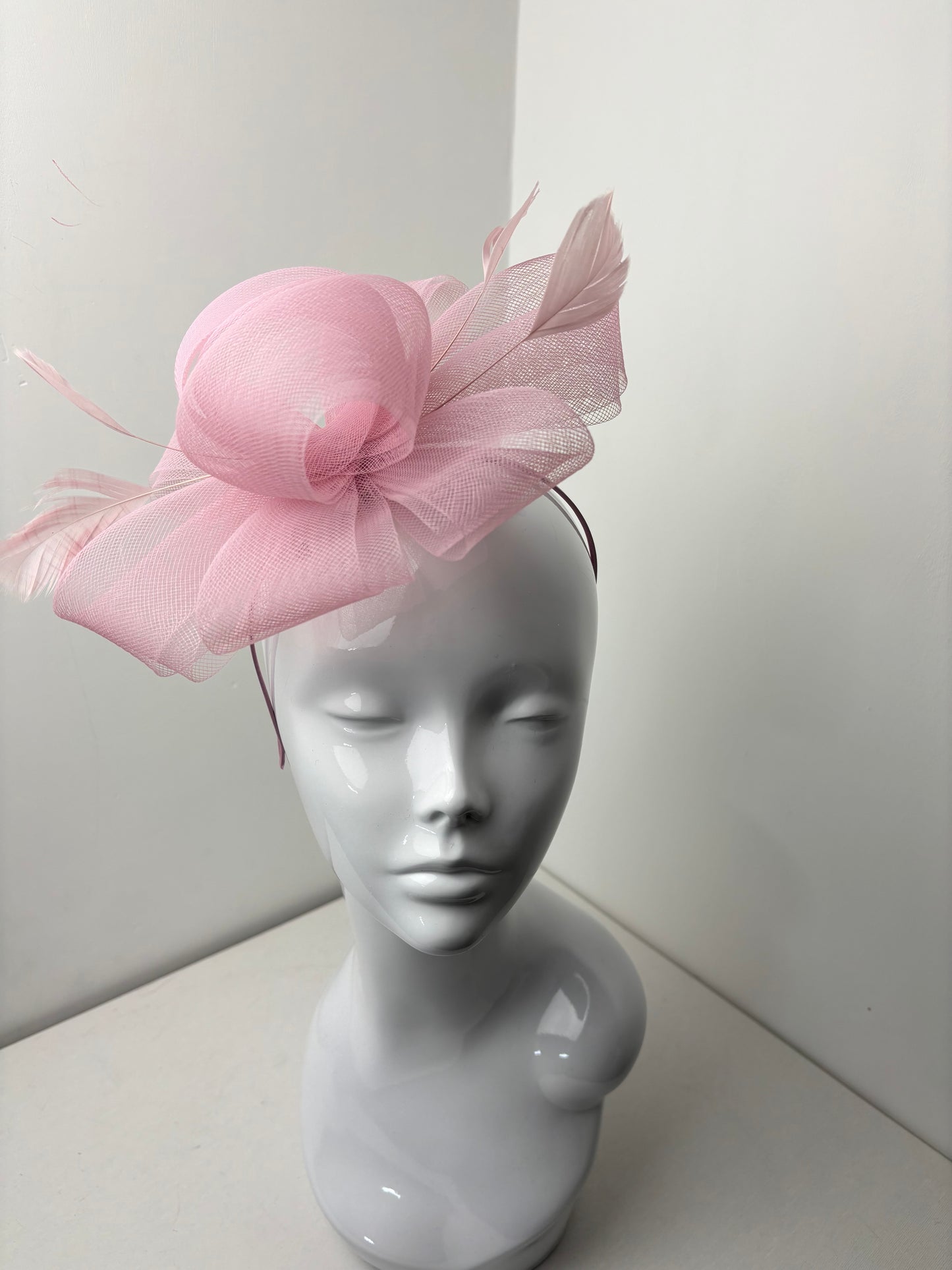 Blush Pink Loop Fascinator
