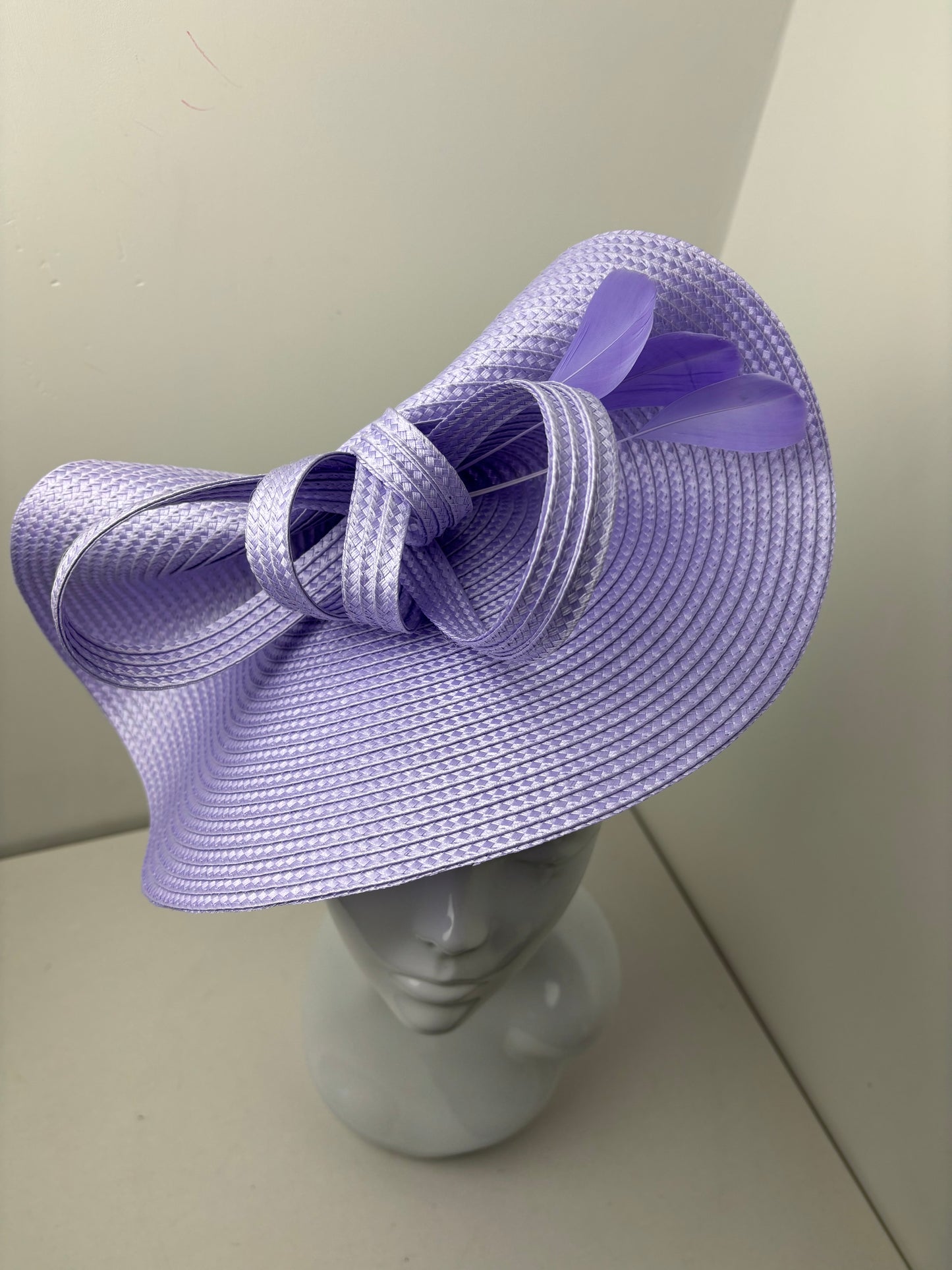Bespoke Lilac Woven Fascinator