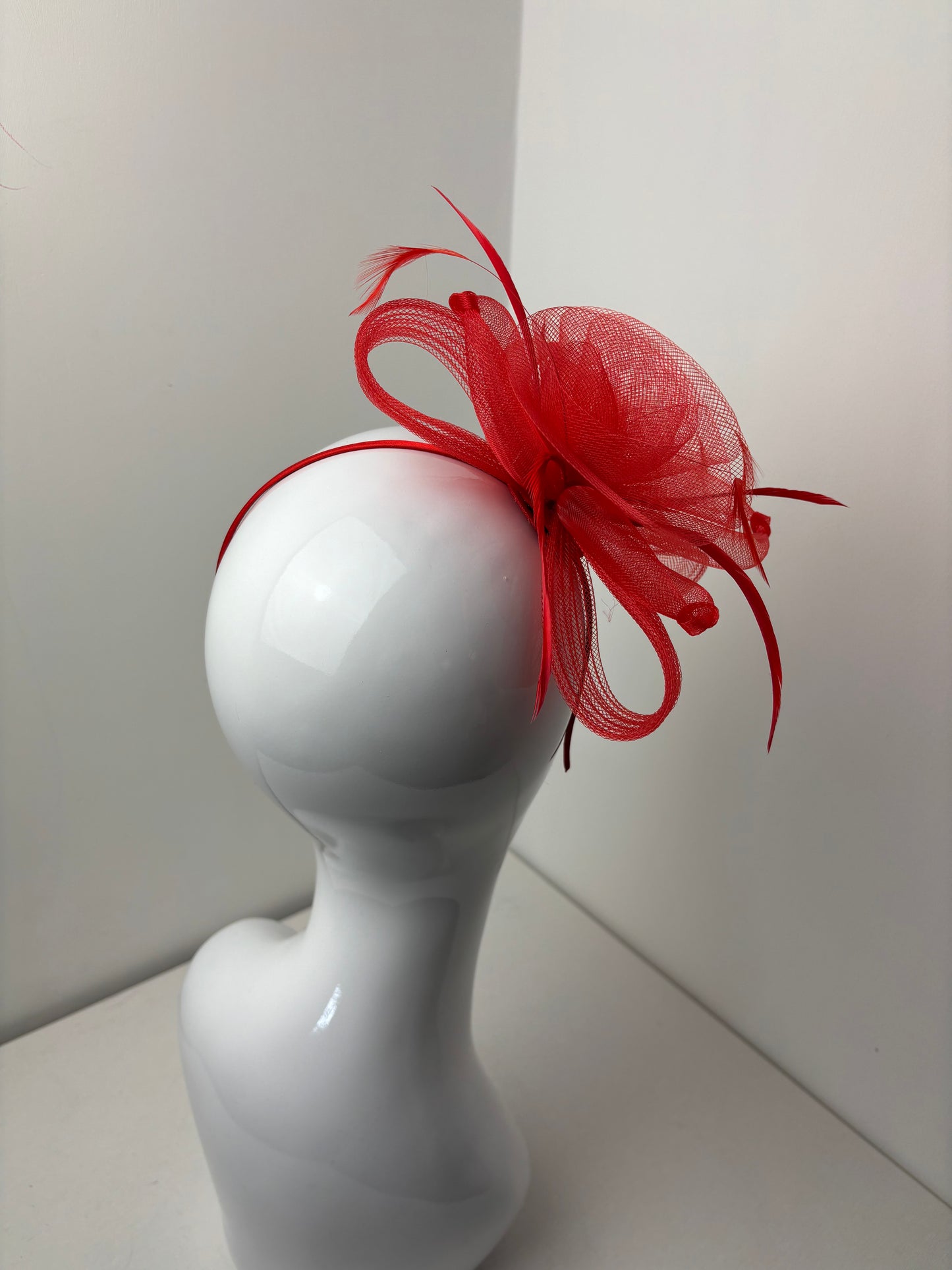 Promise Red Loop Fascinator
