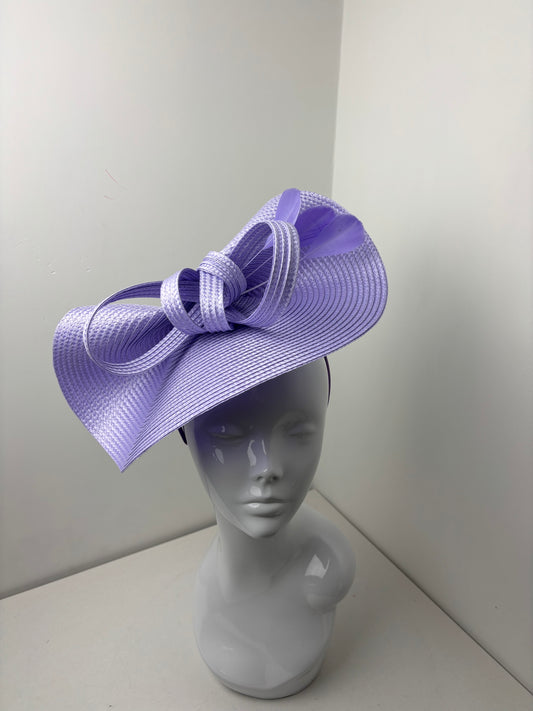Bespoke Lilac Woven Fascinator
