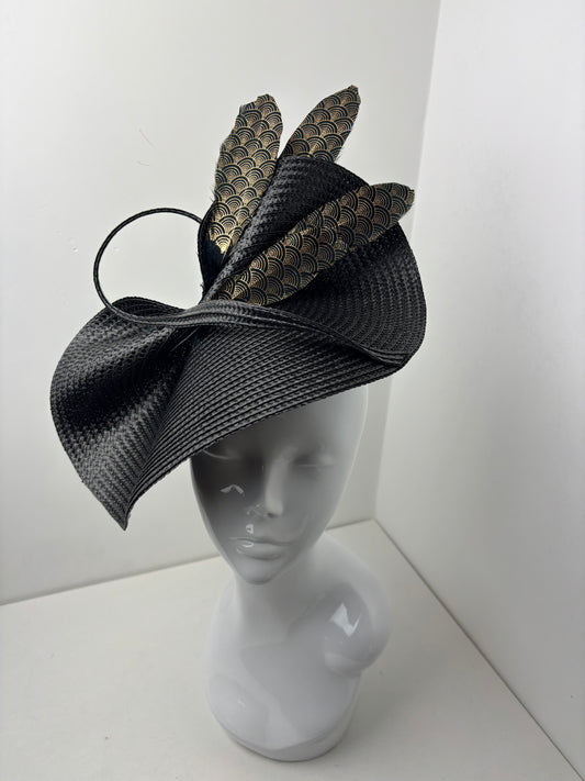 Bespoke Black and Gold Woven Hatinator