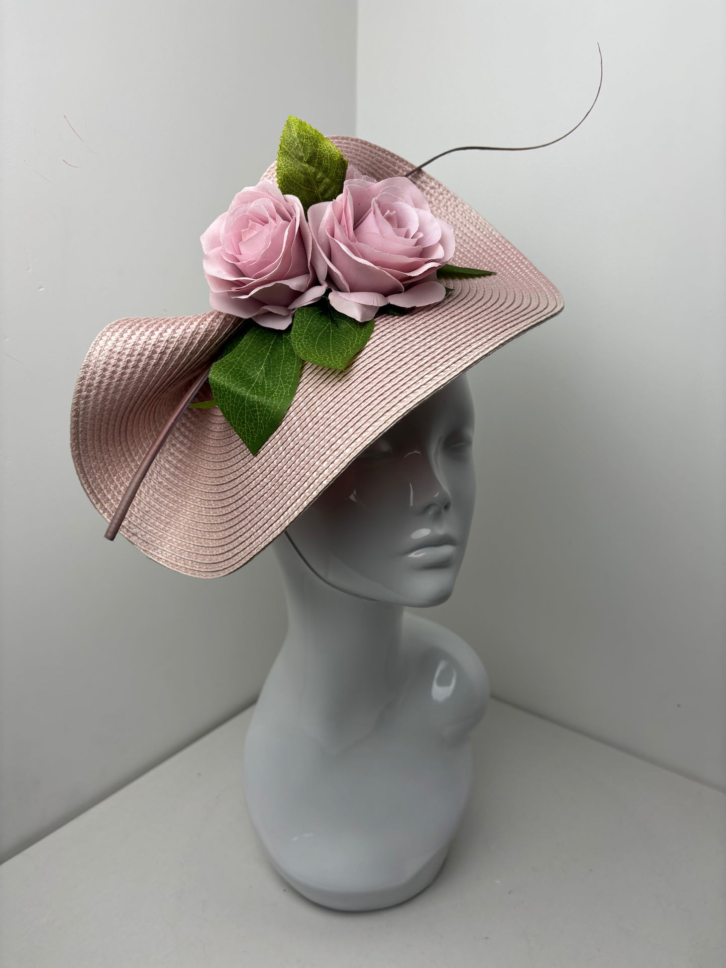 Bespoke Rose Bloom Pink Fascinator