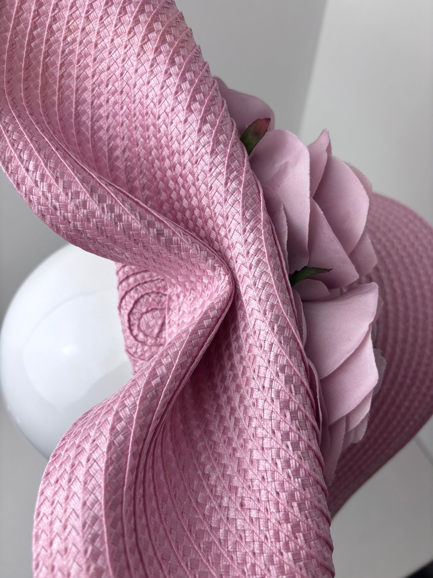 The Alnwick Rose – Pink Sculptural Headpiece