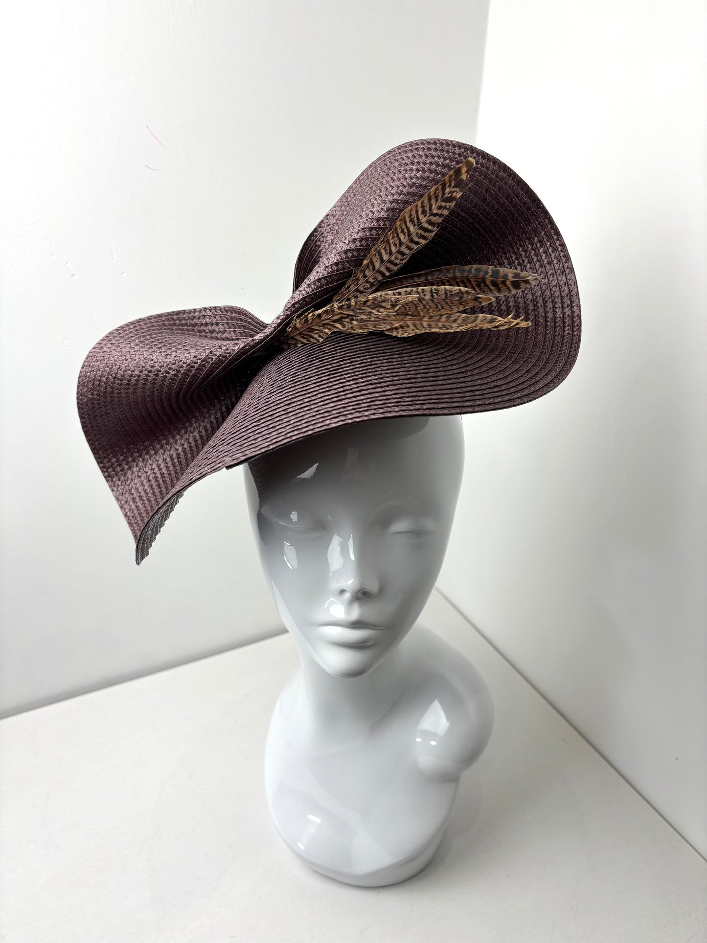 Bespoke Chocolate Brown Sculpted Hatinator