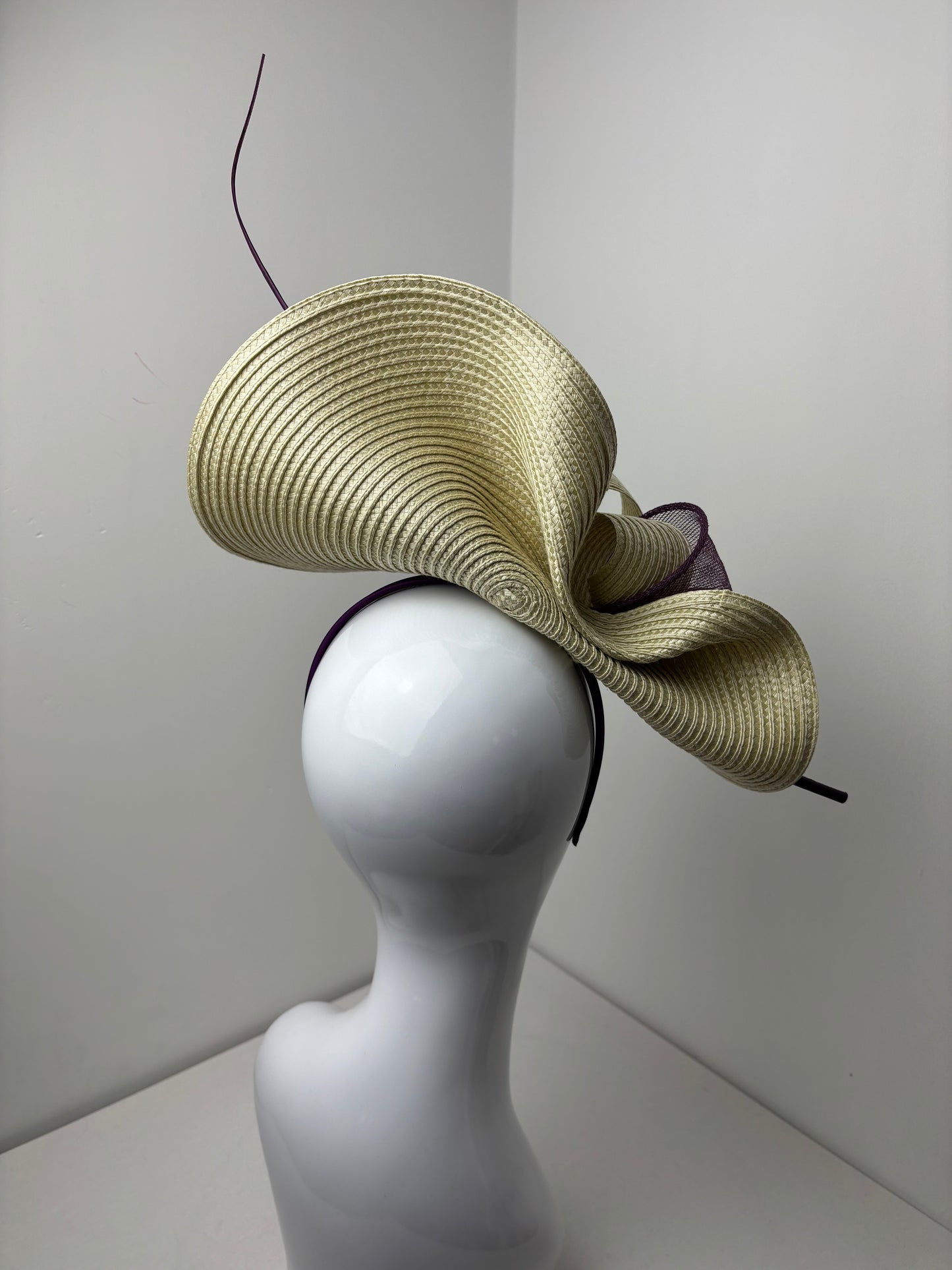 Bespoke Pale Gold & Plum Poly Braid Hatinator