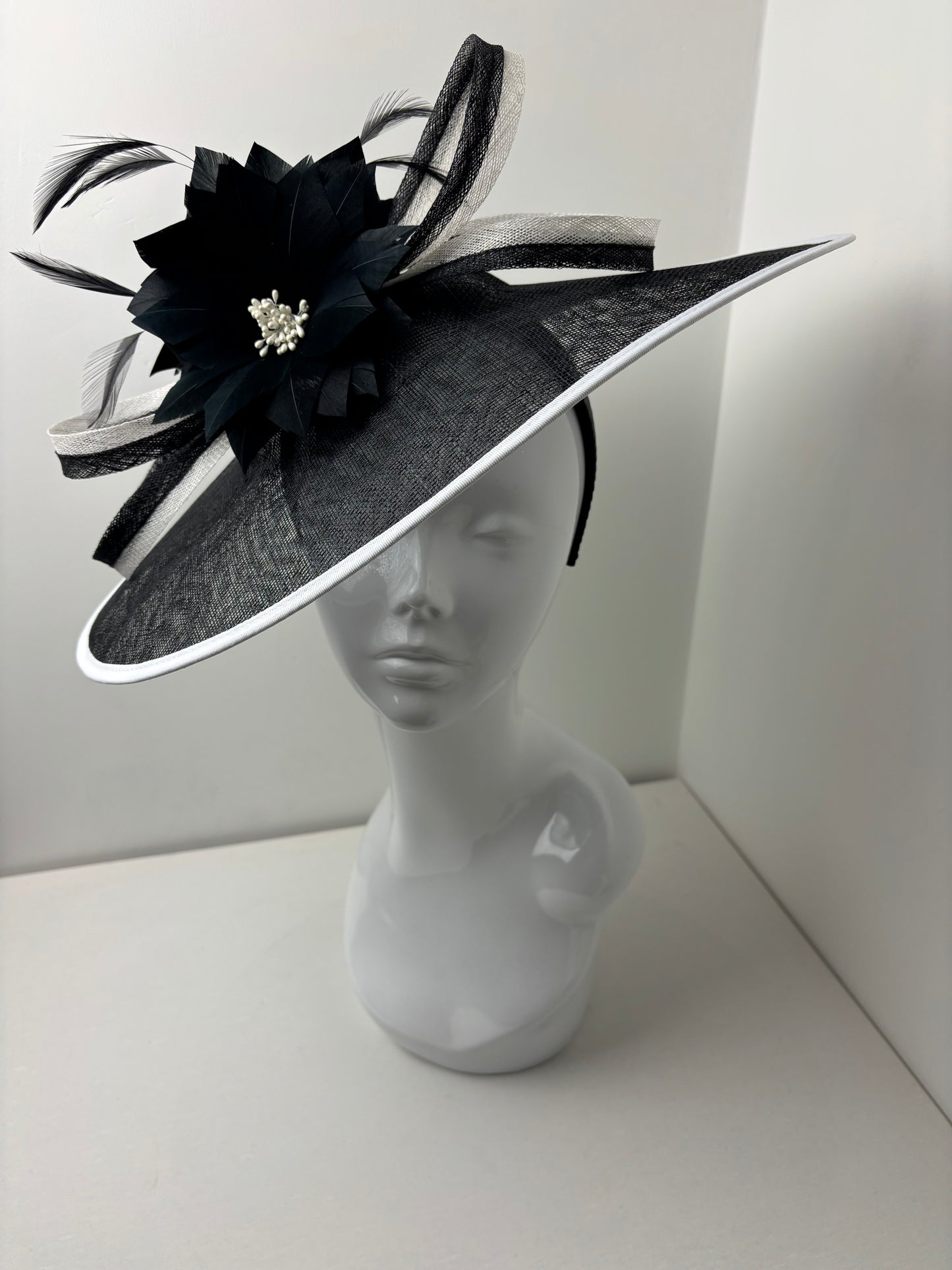 Oversized Large Black and White Hatinator