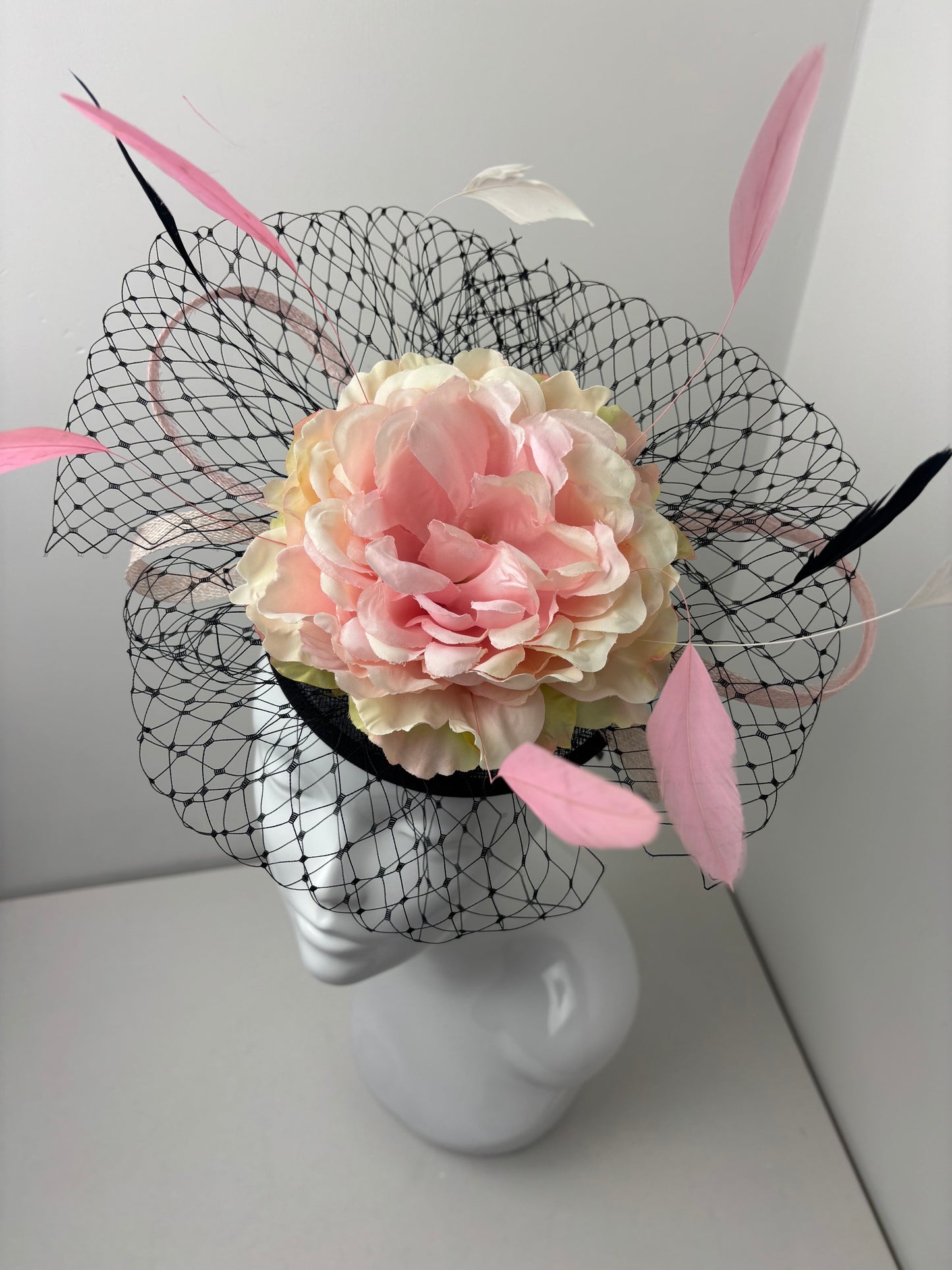 Bespoke One Off Floral Orbital Fascinator