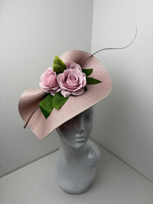 Bespoke Rose Bloom Pink Fascinator