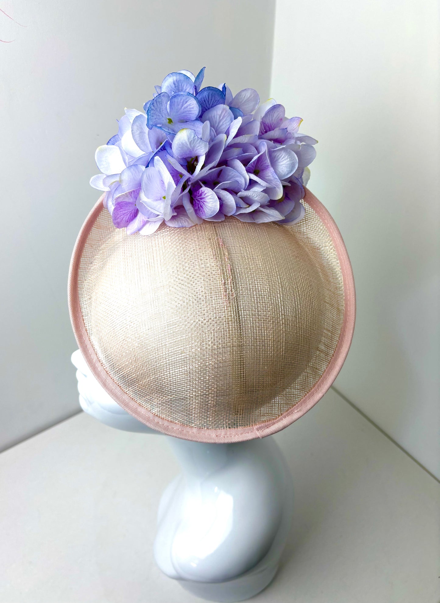 Bespoke Lilac Hydrangea Fascinator