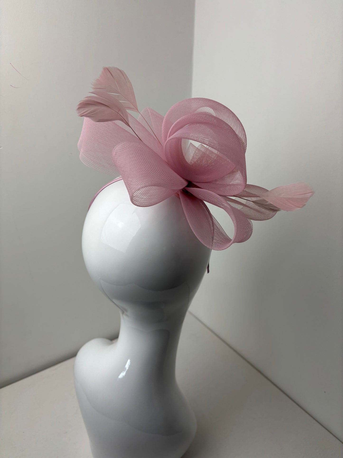 Blush Pink Loop Fascinator