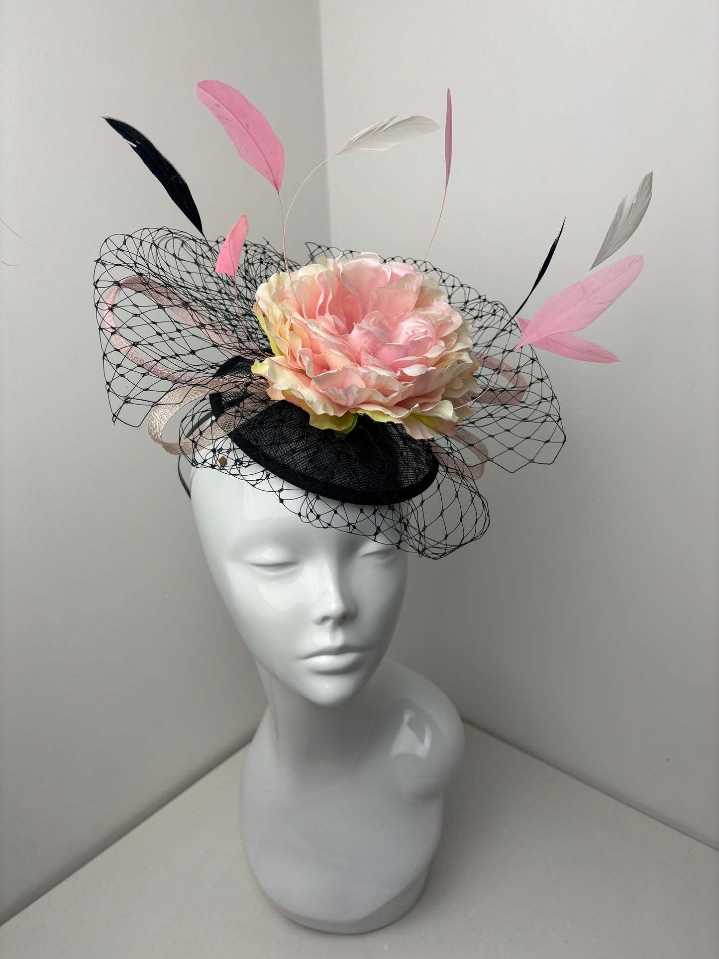Bespoke One Off Floral Orbital Fascinator