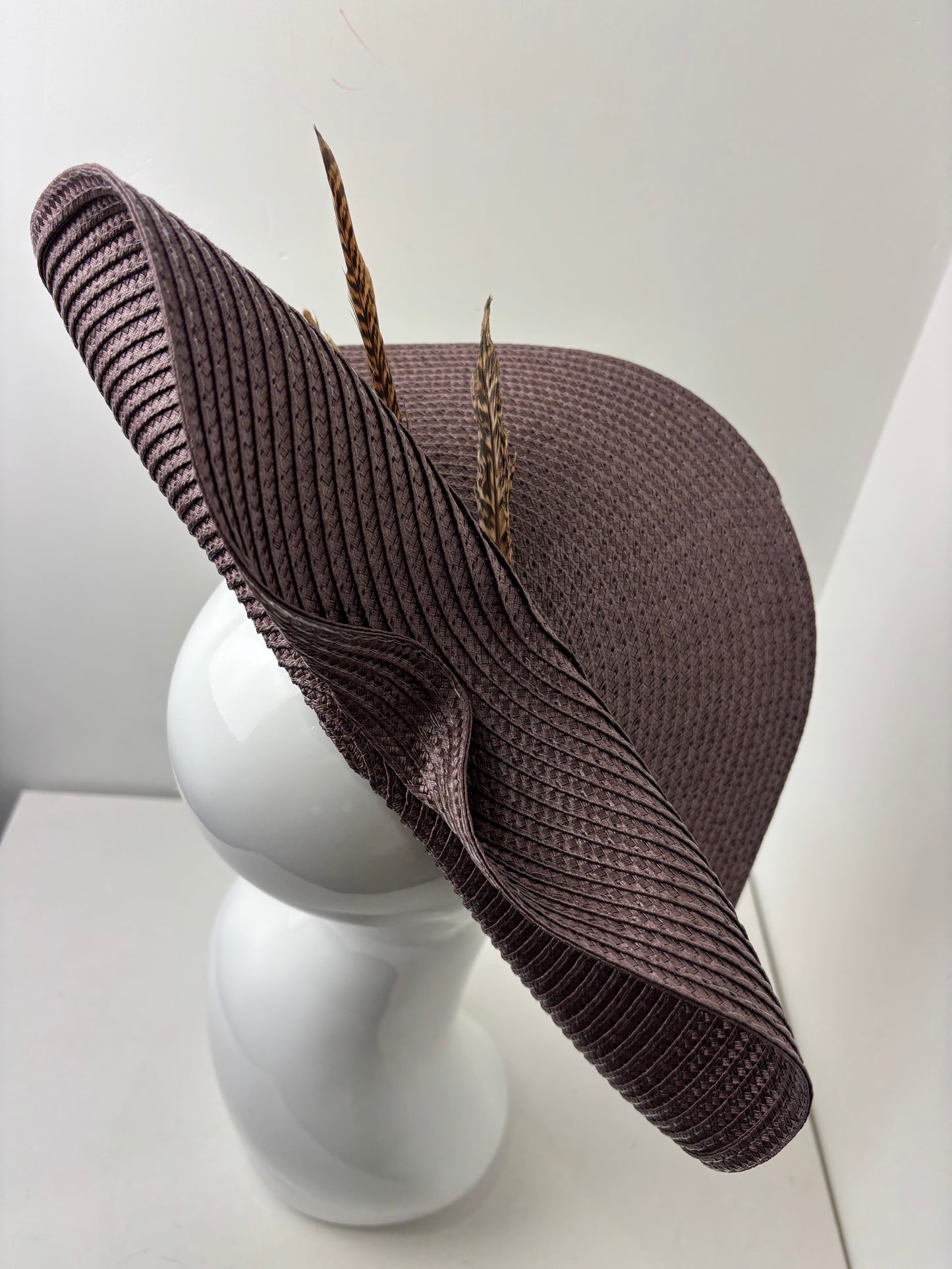 Bespoke Chocolate Brown Sculpted Hatinator