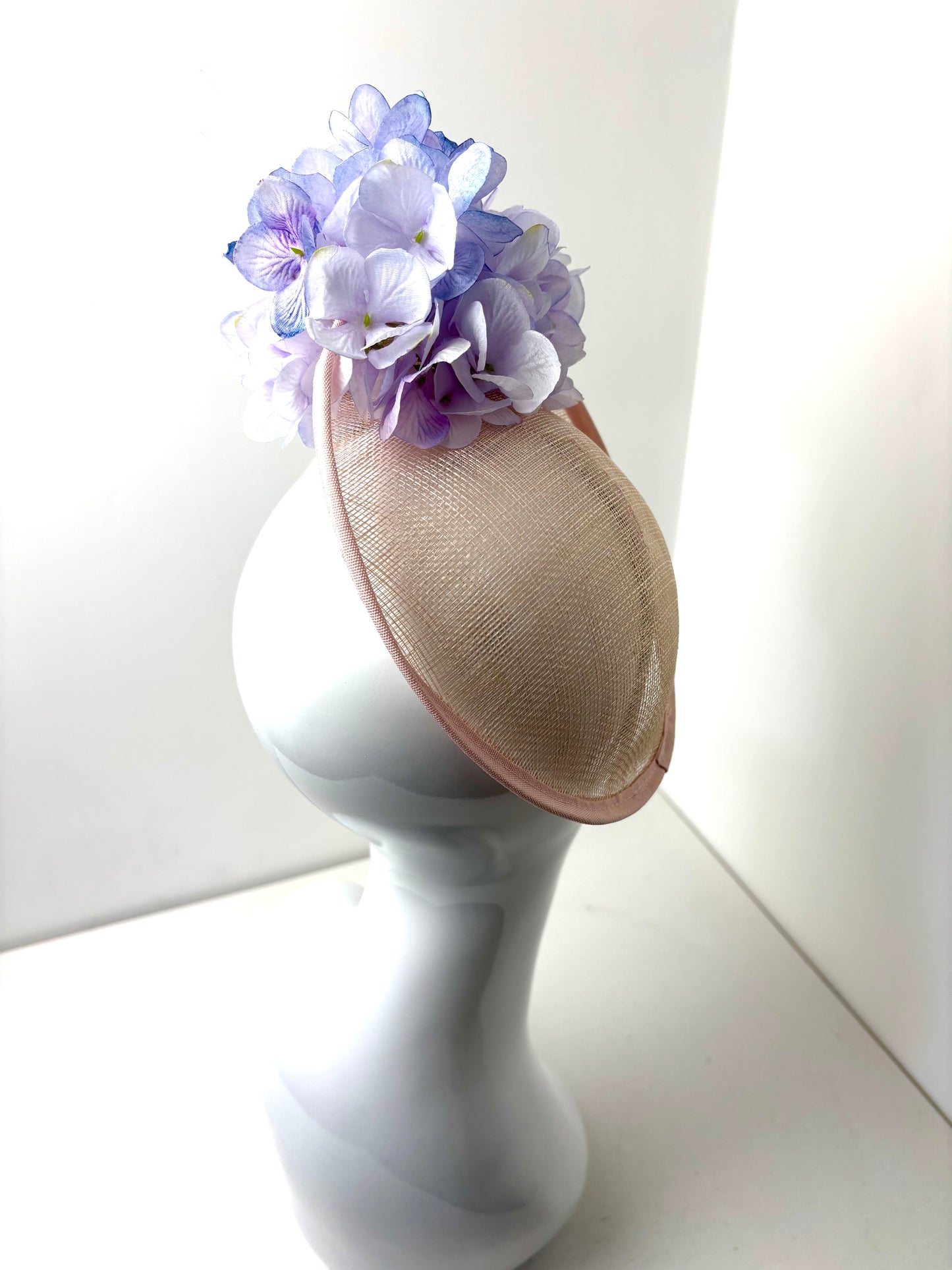 Bespoke Lilac Hydrangea Fascinator