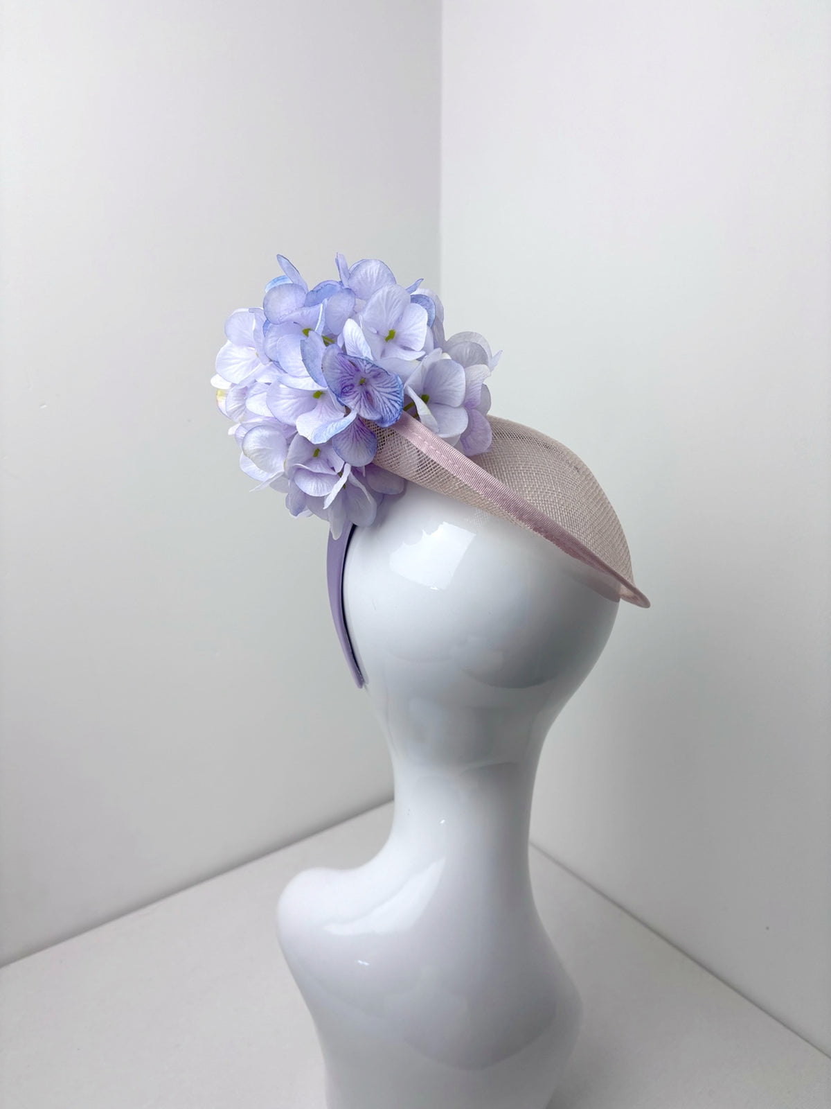 The Lilac Bloom – Pale Pink & Lavender Floral Fascinator